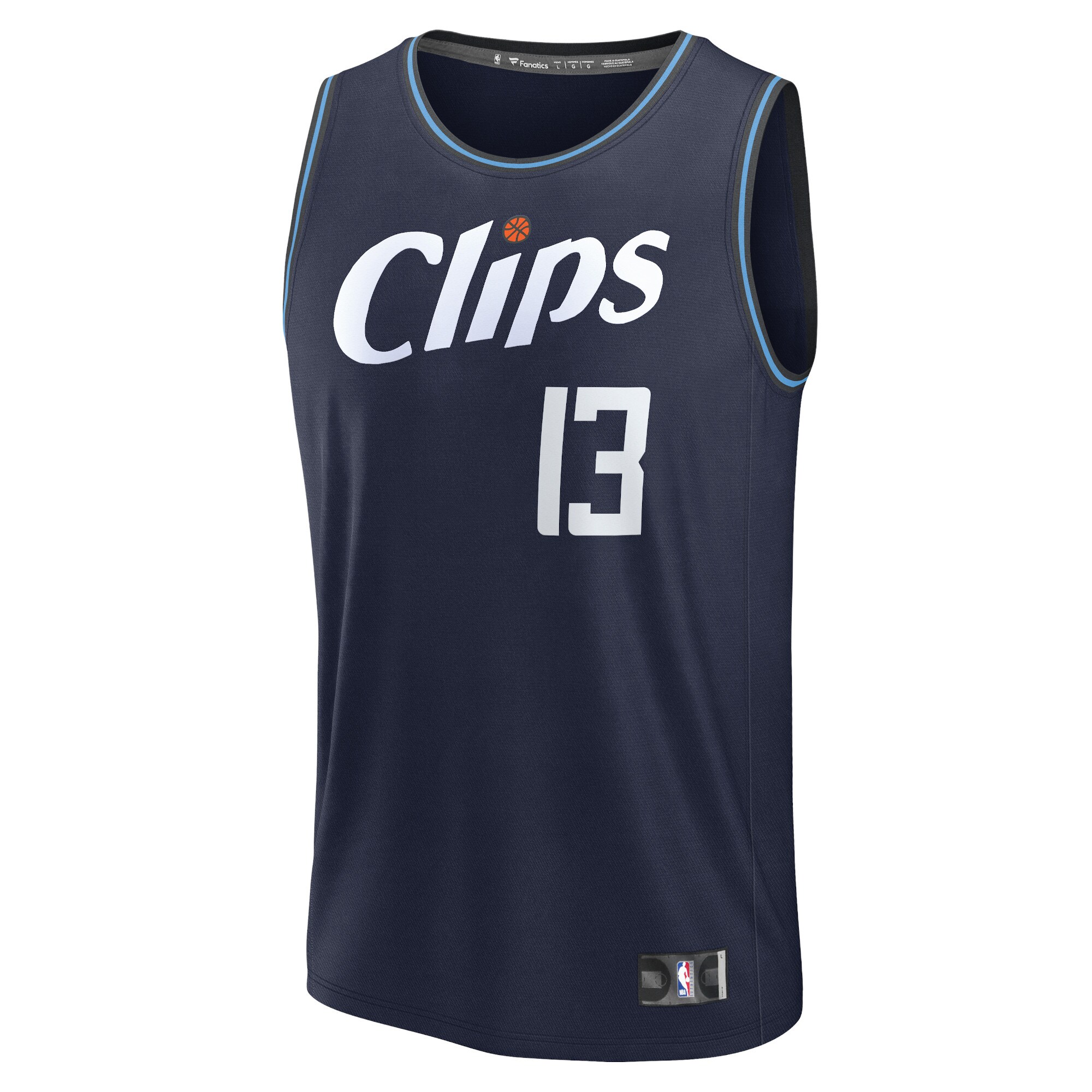 Paul George LA Clippers Fanatics Youth Fast Break Jersey - Navy - City Edition