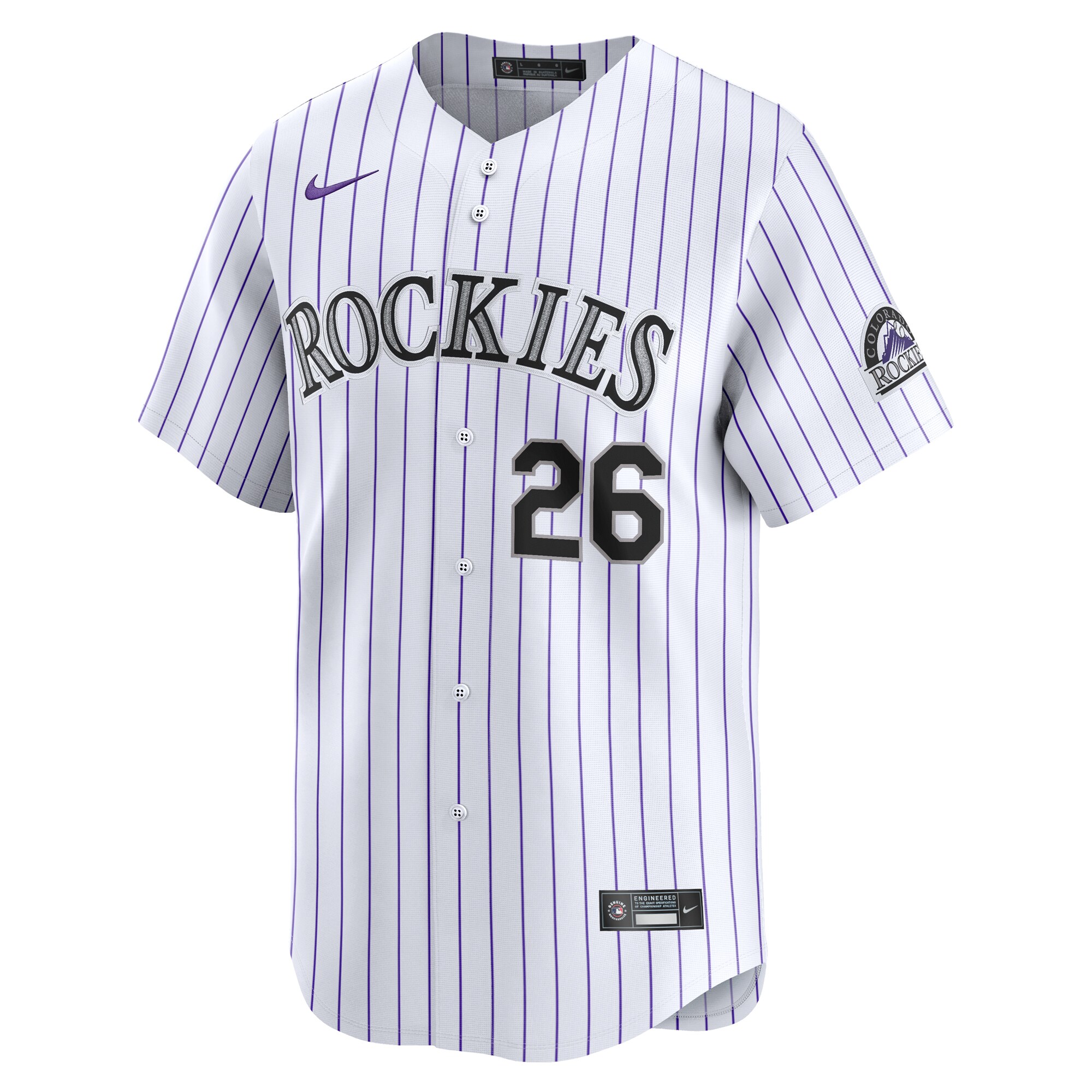 Austin Gomber Colorado Rockies  Home Limited Player Jersey - White