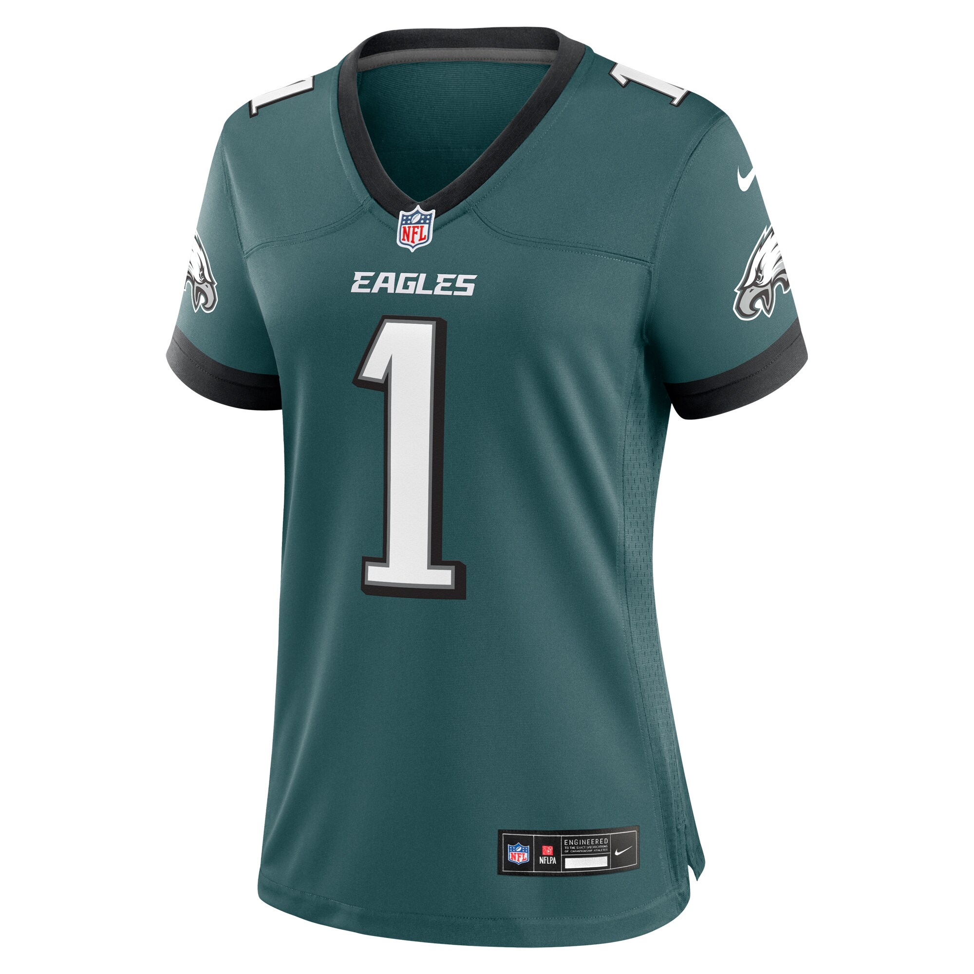 Philadelphia Eagles  Women's #1 Mom Game Jersey - Midnight Green