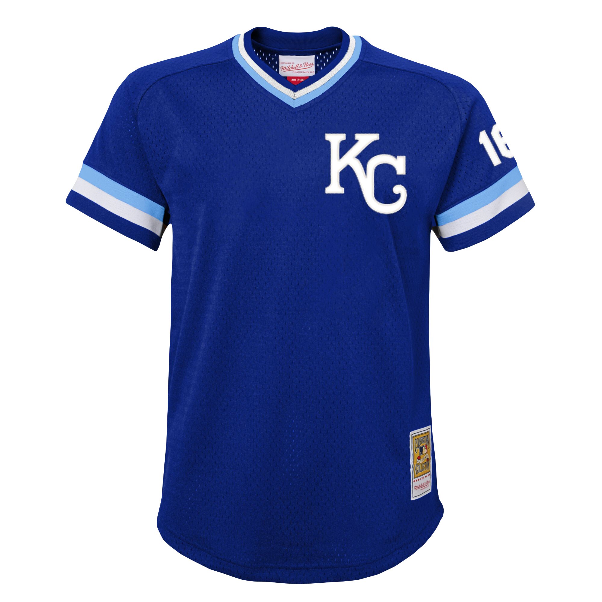 Bo Jackson Kansas City Royals Mitchell & Ness Youth Cooperstown Collection\u00c2\u00a0Mesh Batting Practice Jersey - Royal