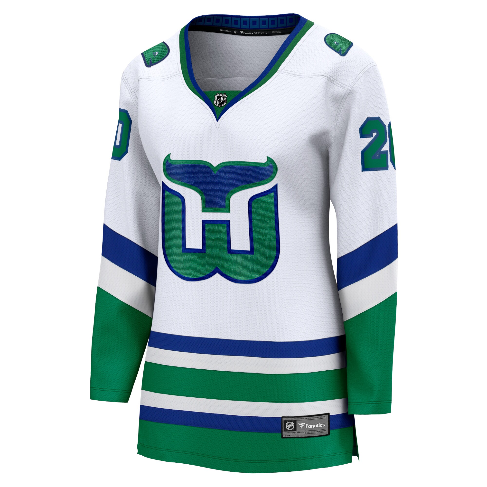 Sebastian Aho Carolina Hurricanes Fanatics Women's Whalers Premier Breakaway Jersey - White