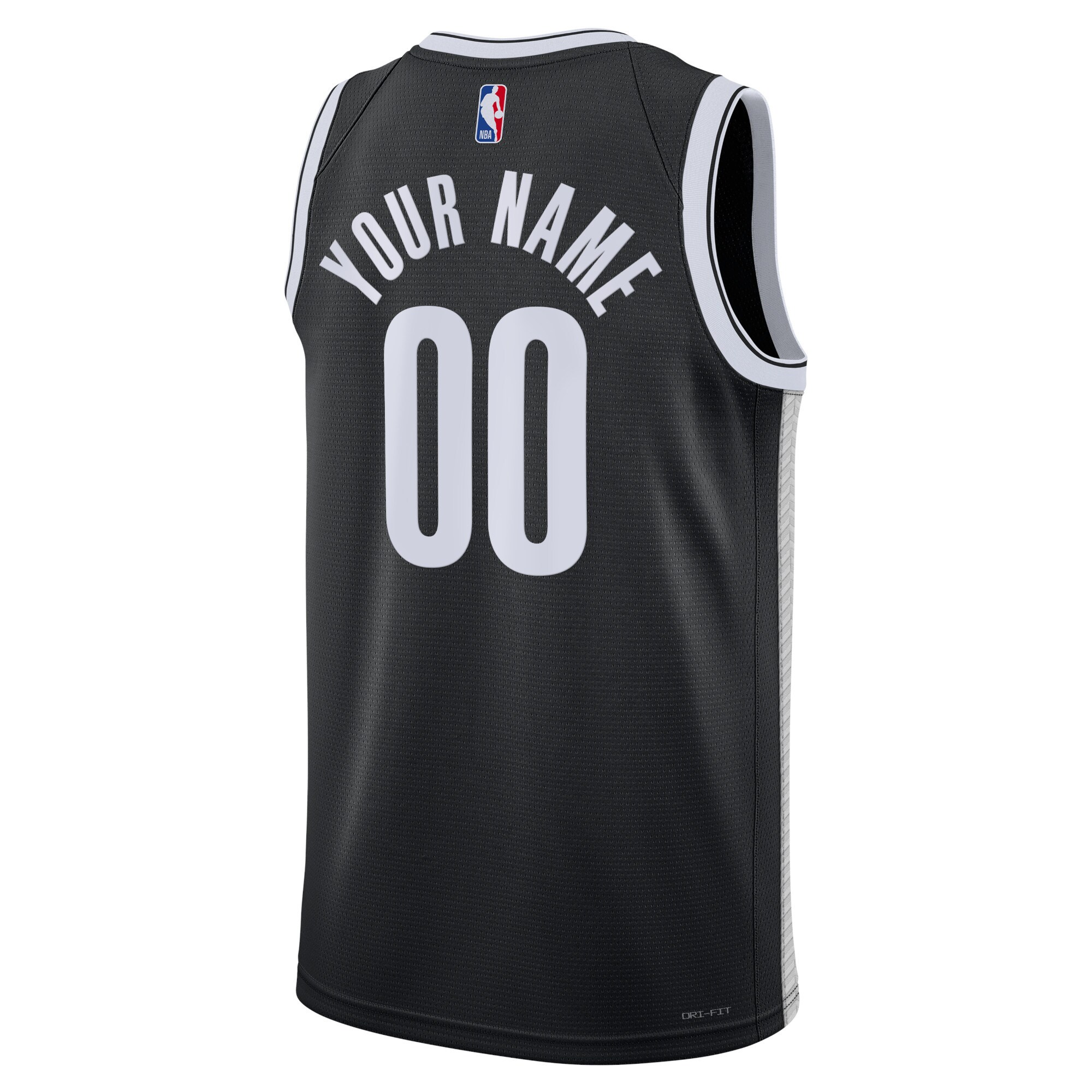Brooklyn Nets  Unisex Swingman Custom Jersey Black - Icon Edition