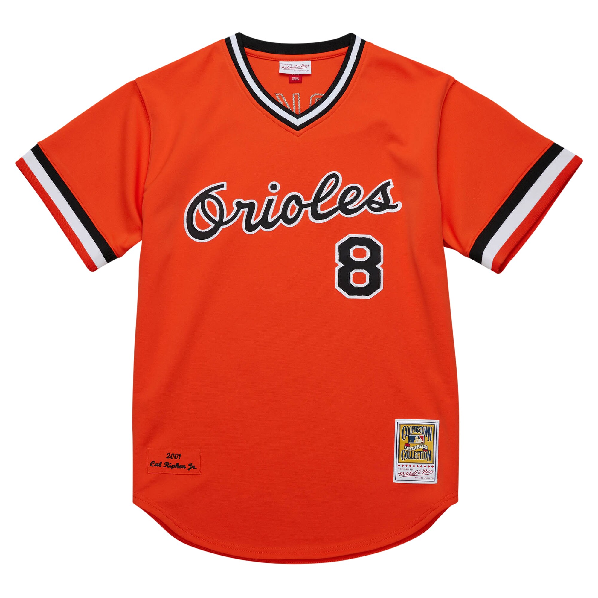 Cal Ripken Jr. Baltimore Orioles Mitchell & Ness 2001 Cooperstown Collection Authentic Throwback Jersey - Orange