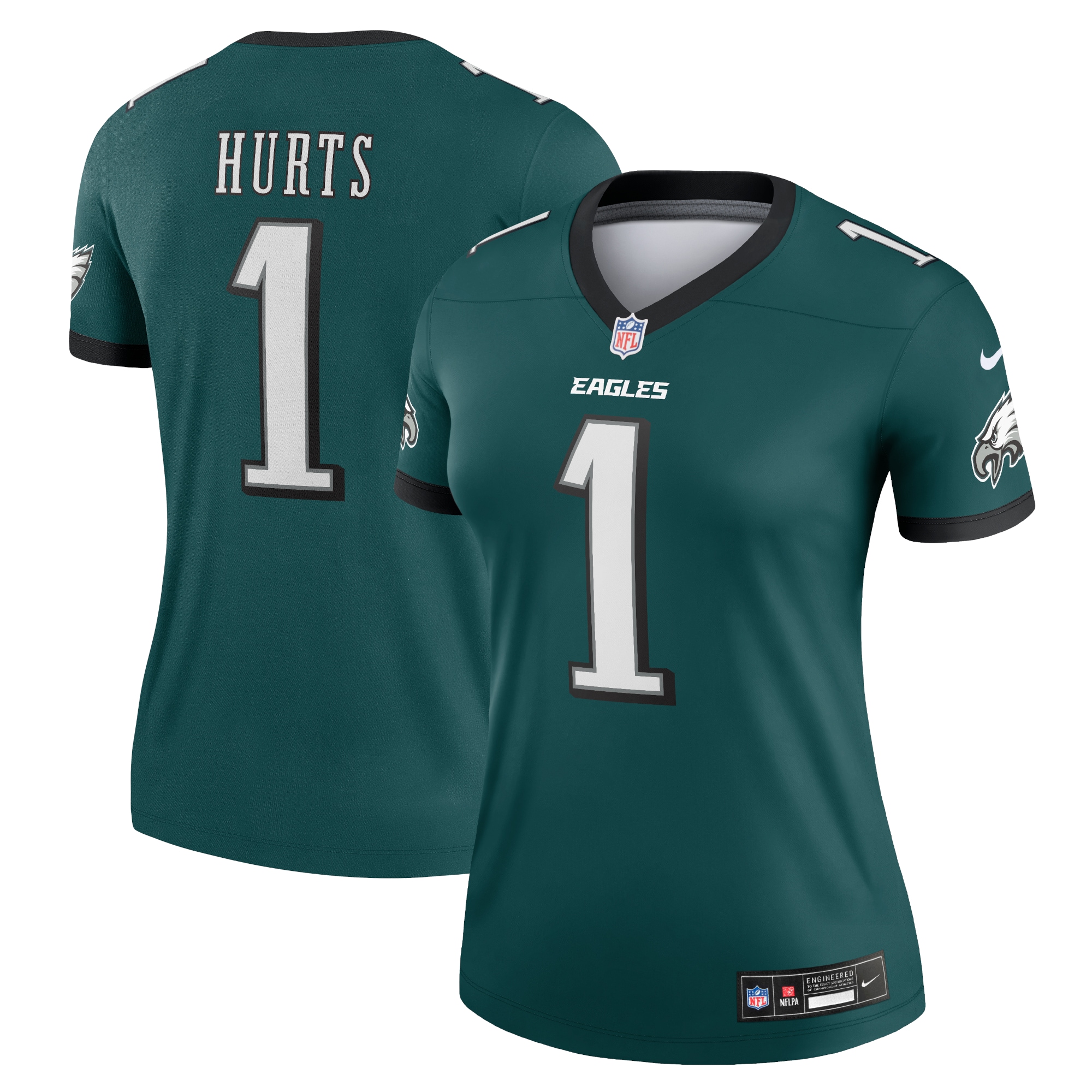 Jalen Hurts Philadelphia Eagles  Women's Legend Jersey - Midnight Green