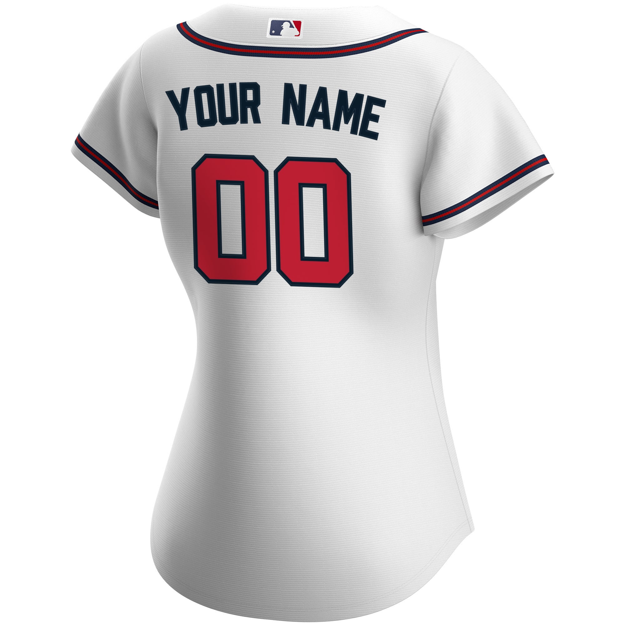 Atlanta Braves  Women's Home Replica Custom Jersey - White