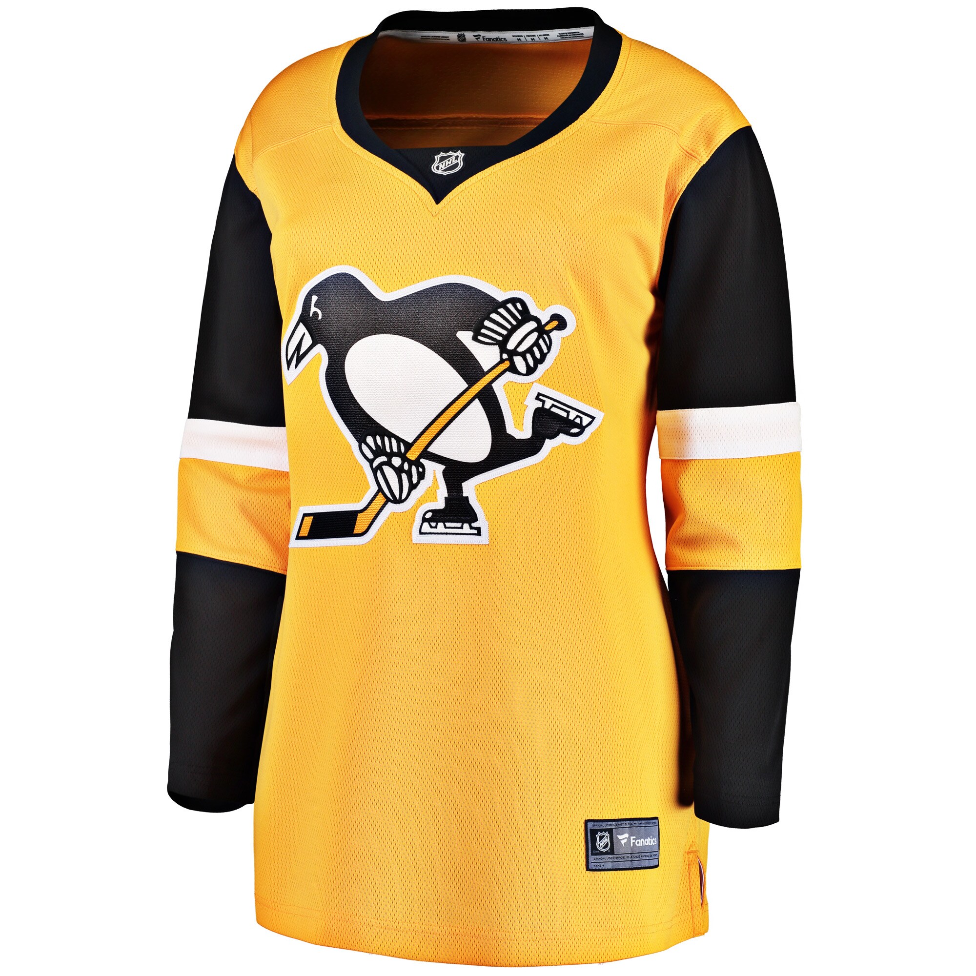 Pittsburgh Penguins Fanatics Women's Alternate Breakaway Jersey - Gold