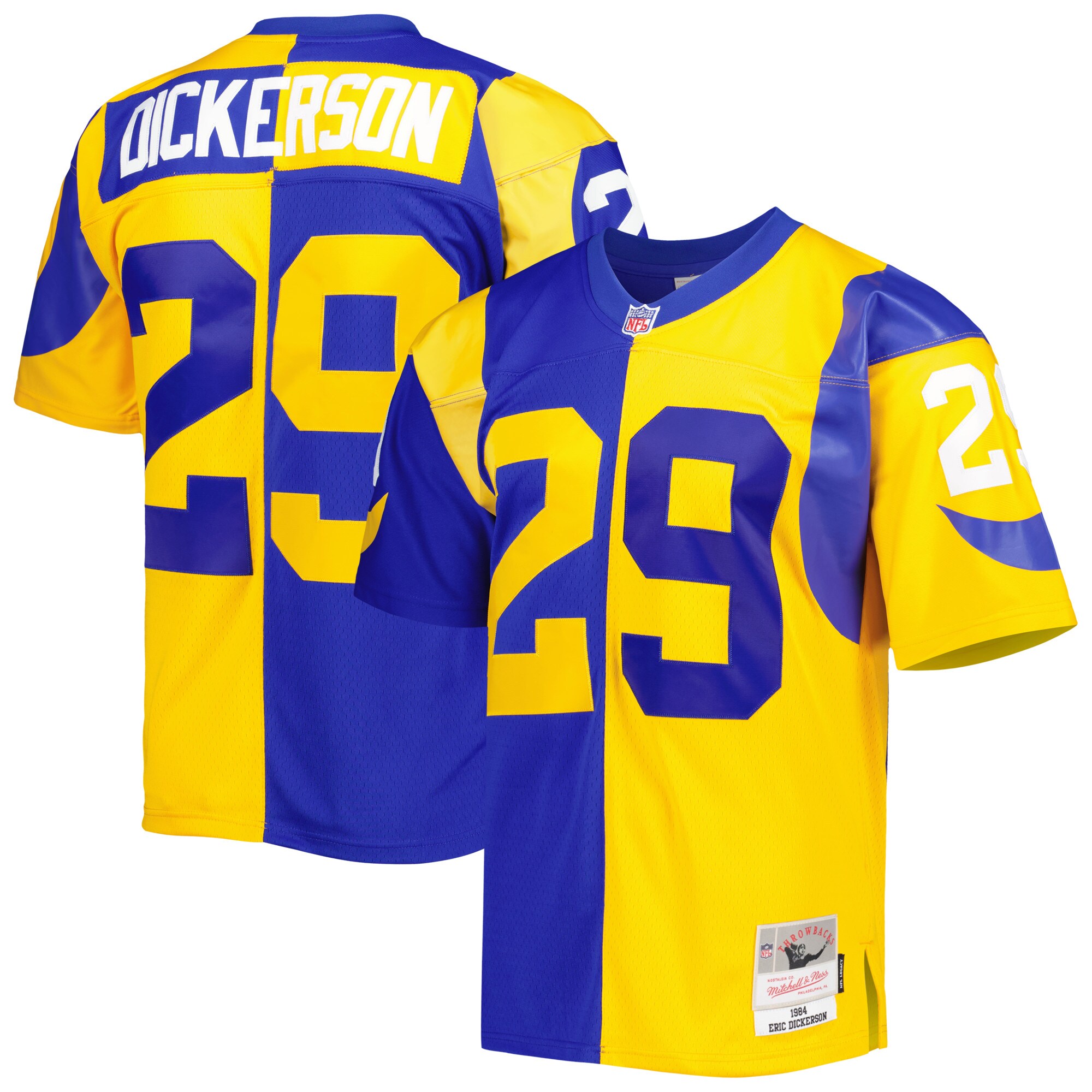 Eric Dickerson Los Angeles Rams Mitchell & Ness 1984 Split Legacy Replica Jersey - Royal\/Gold