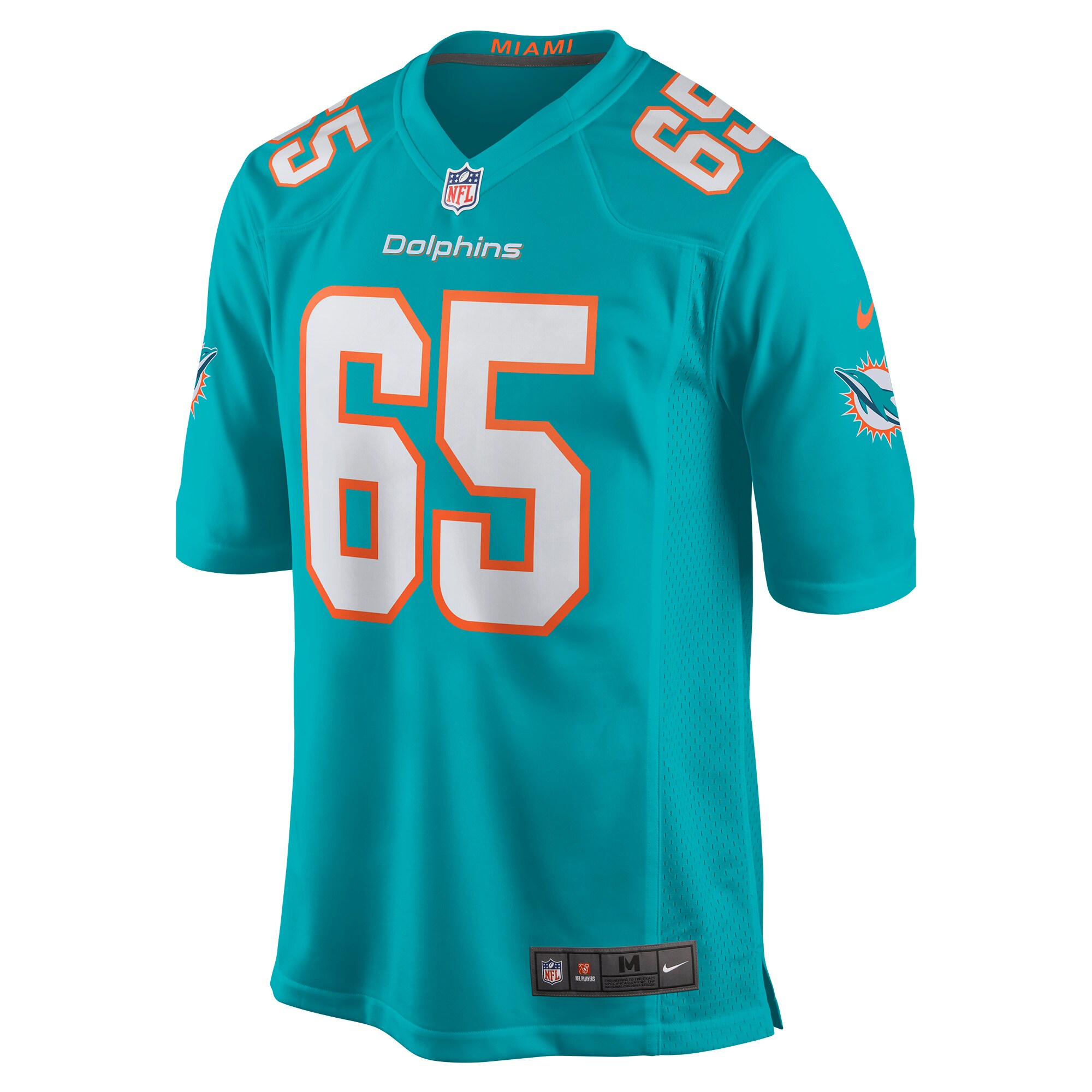 Robert Jones Miami Dolphins  Game Jersey - Aqua