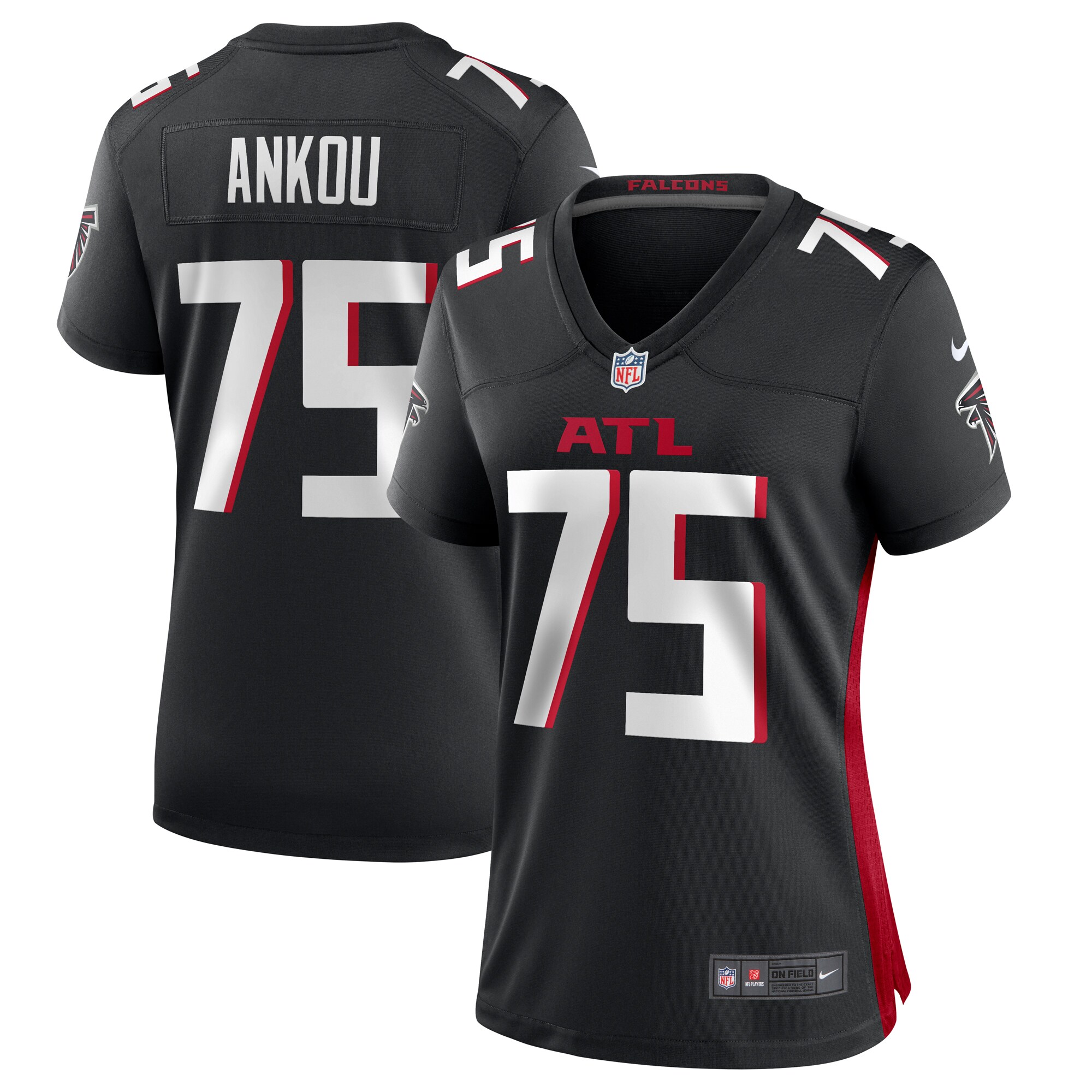 Eli Ankou Atlanta Falcons  Women's  Game Jersey -  Black