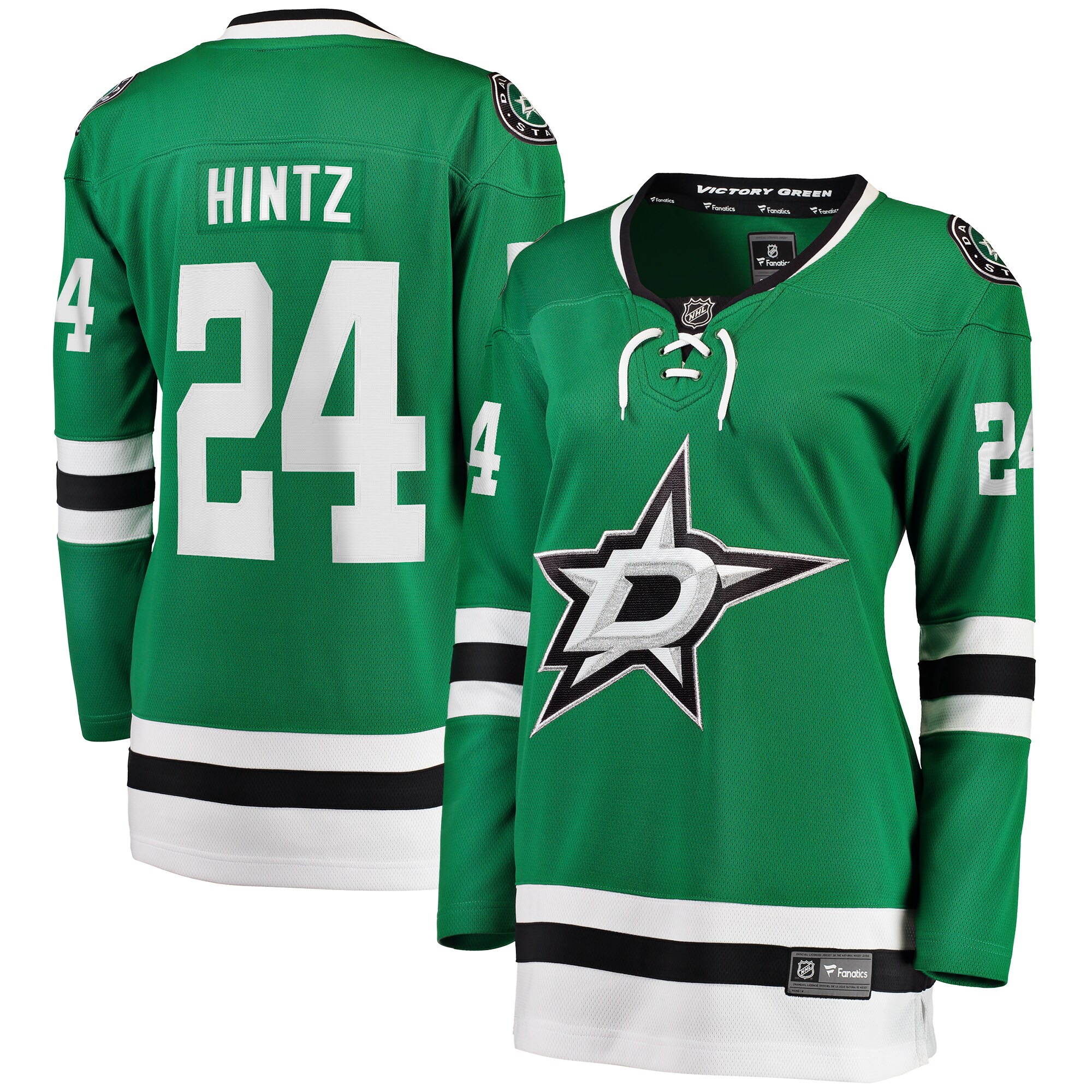 Roope Hintz Dallas Stars Fanatics Women's Home Breakaway Player Jersey - Kelly Green