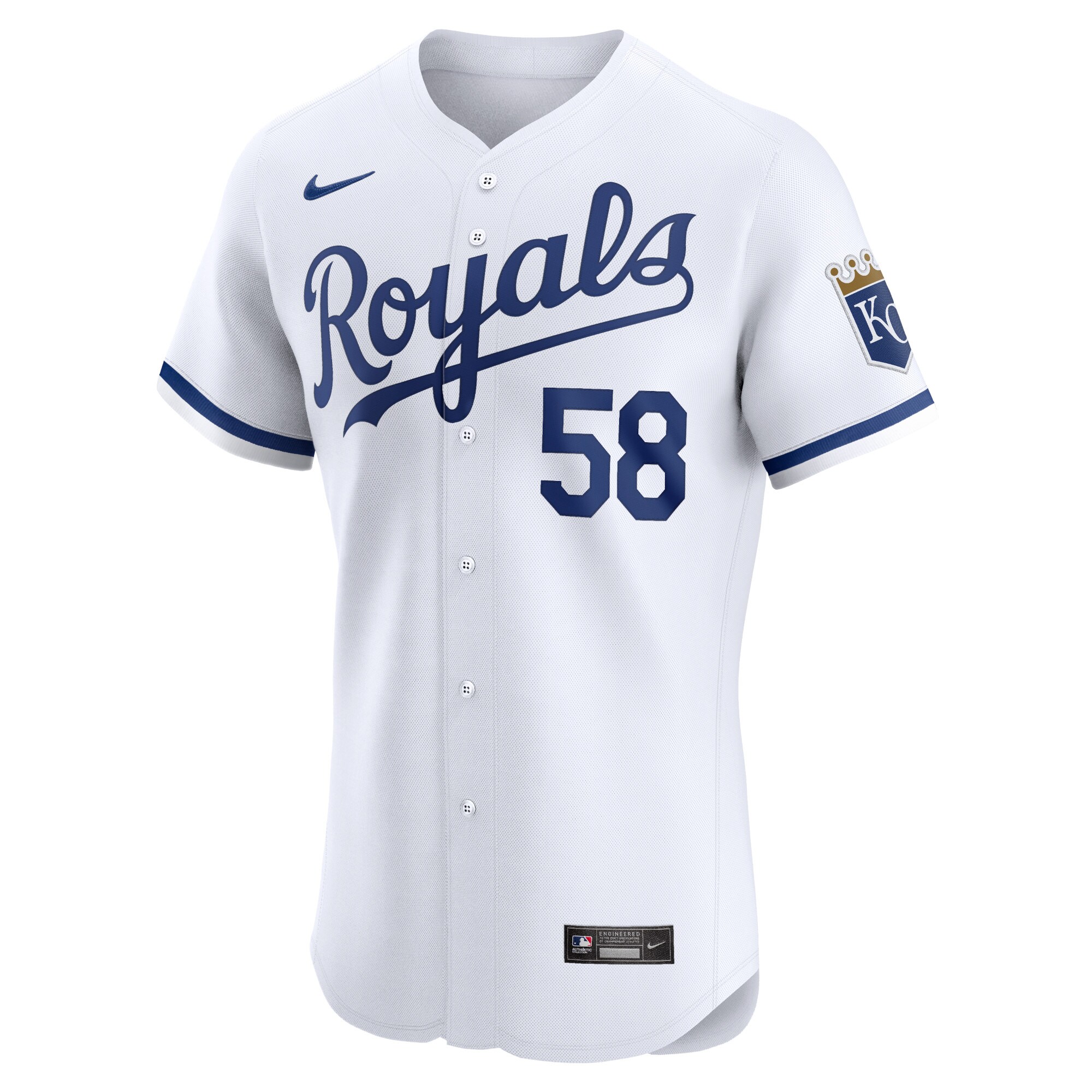John McMillon Kansas City Royals  Home Elite Player Jersey - White
