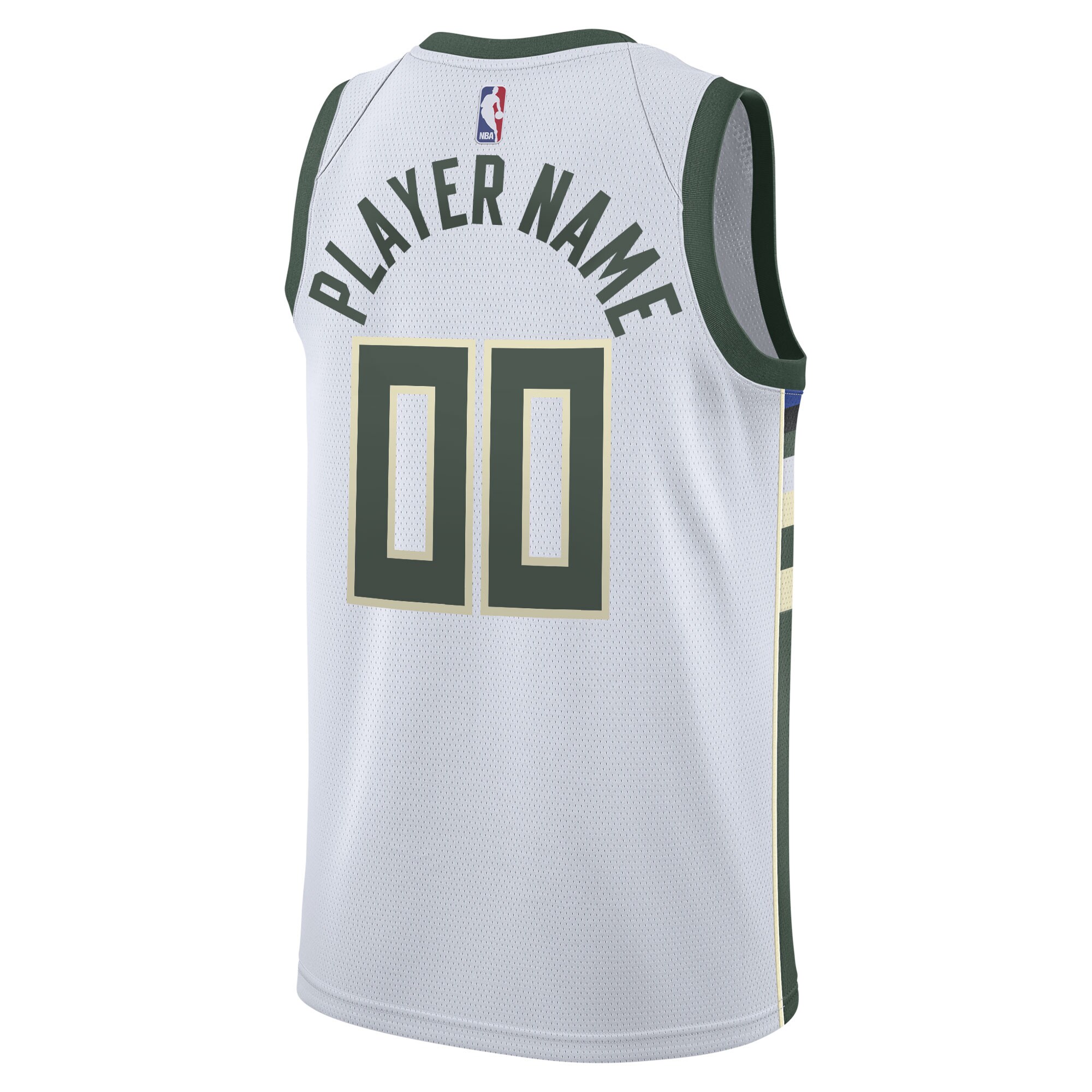 Milwaukee Bucks  2020\/21 Swingman Custom Jersey - Association Edition - White