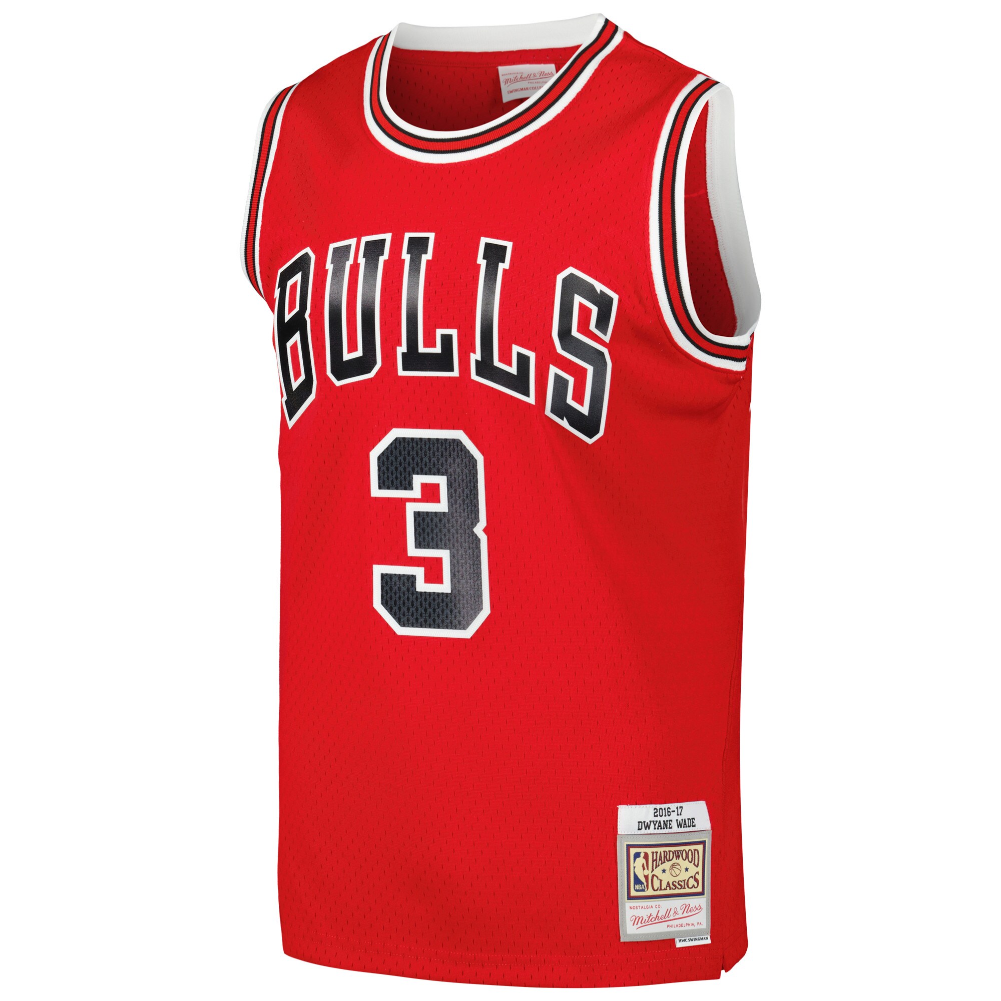 Dwyane Wade Chicago Bulls Mitchell & Ness 2016\/17 Hardwood Classics Swingman Jersey - Red
