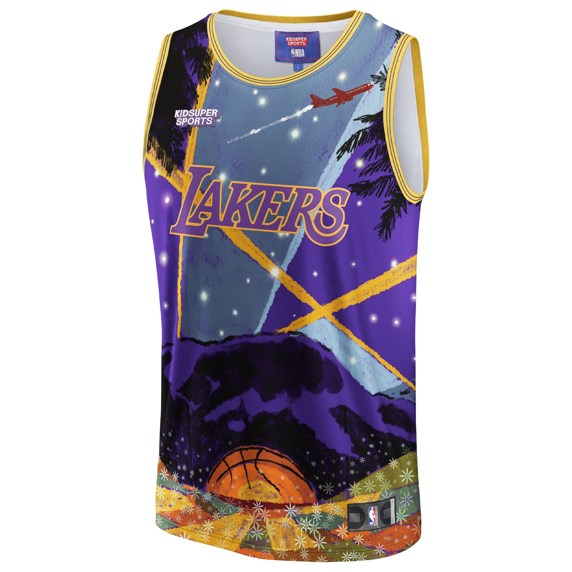 Los Angeles Lakers NBA & KidSuper Studios by Fanatics Unisex Hometown Jersey - Purple