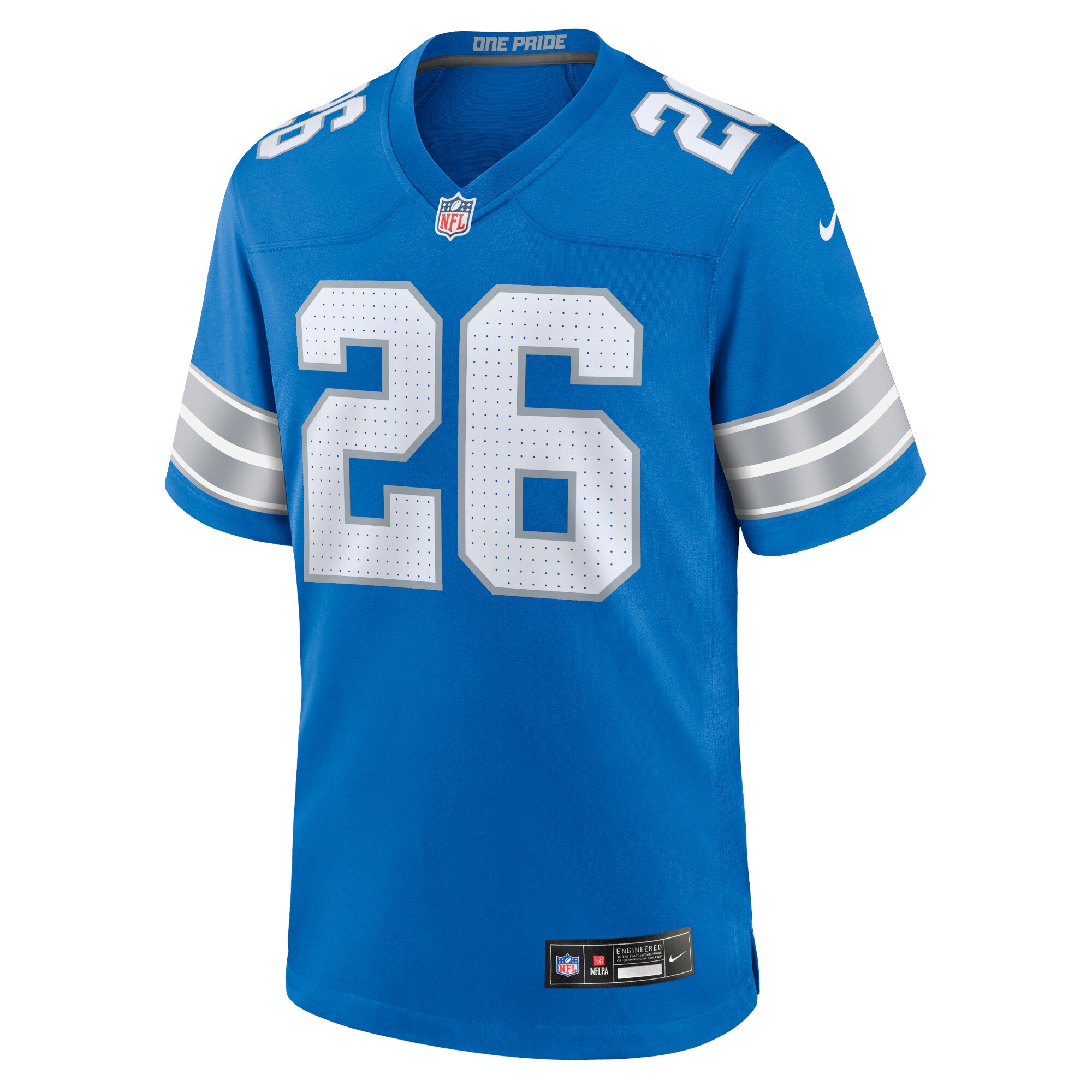 Jahmyr Gibbs Detroit Lions  Game Jersey - Blue