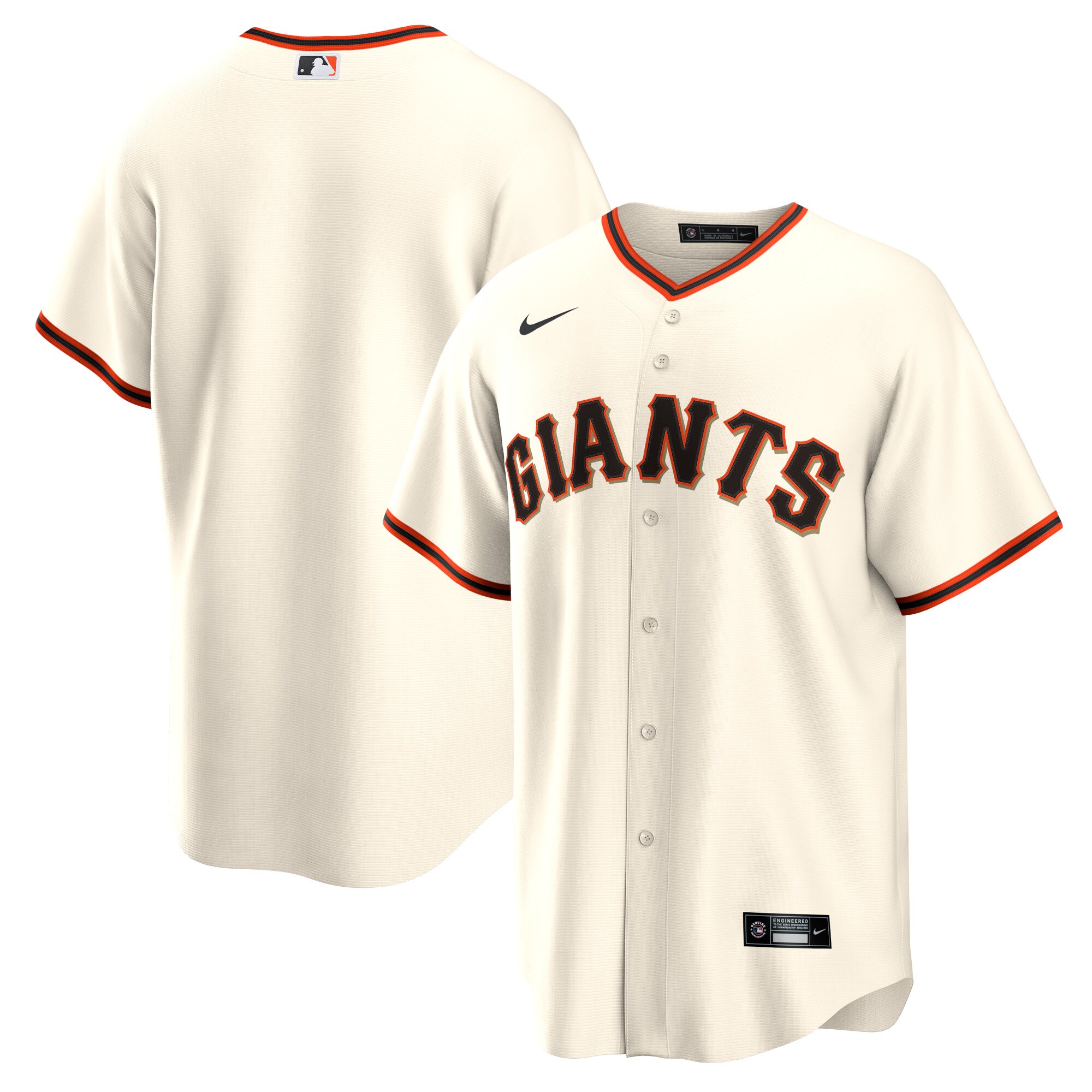 San Francisco Giants  Home Blank Replica Jersey - Cream