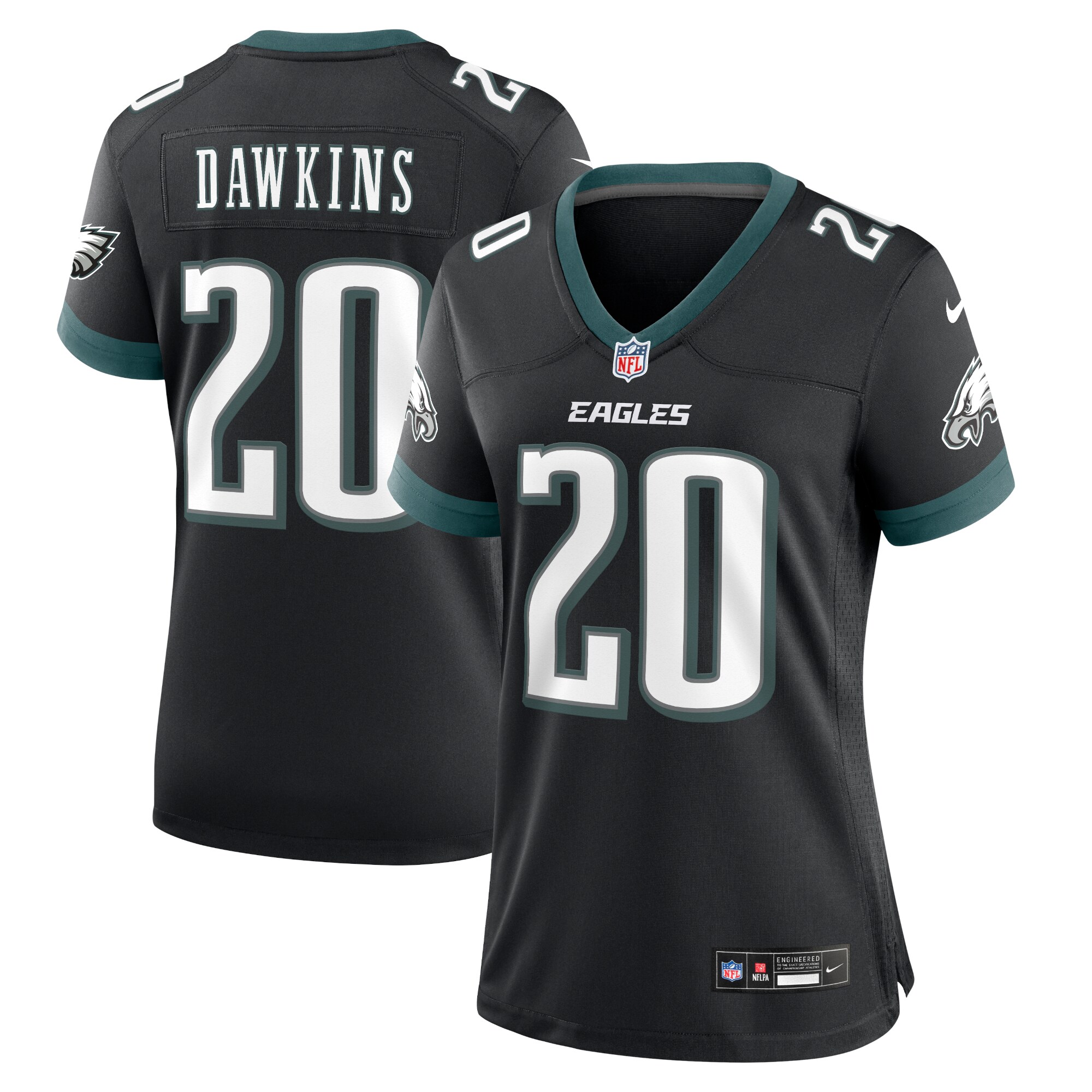 Brian Dawkins Philadelphia Eagles  Women's Alternate Game Jersey - Black