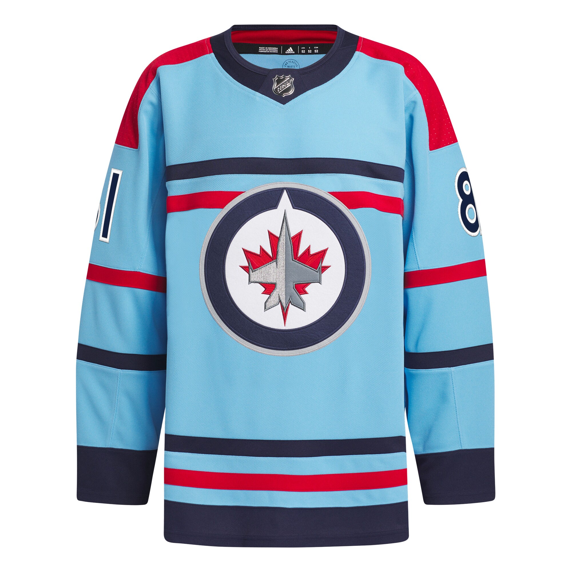Kyle Connor Winnipeg Jets adidas Anniversary Primegreen Authentic Player Jersey - Light Blue