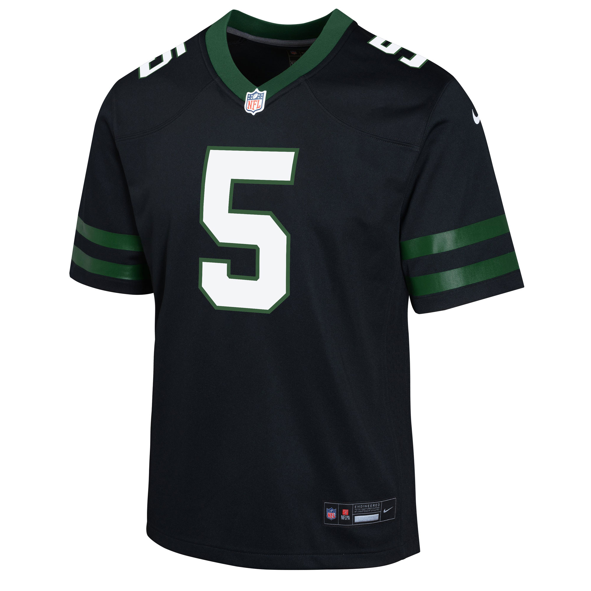 Garrett Wilson New York Jets  Youth Alternate Game Jersey - Legacy Black