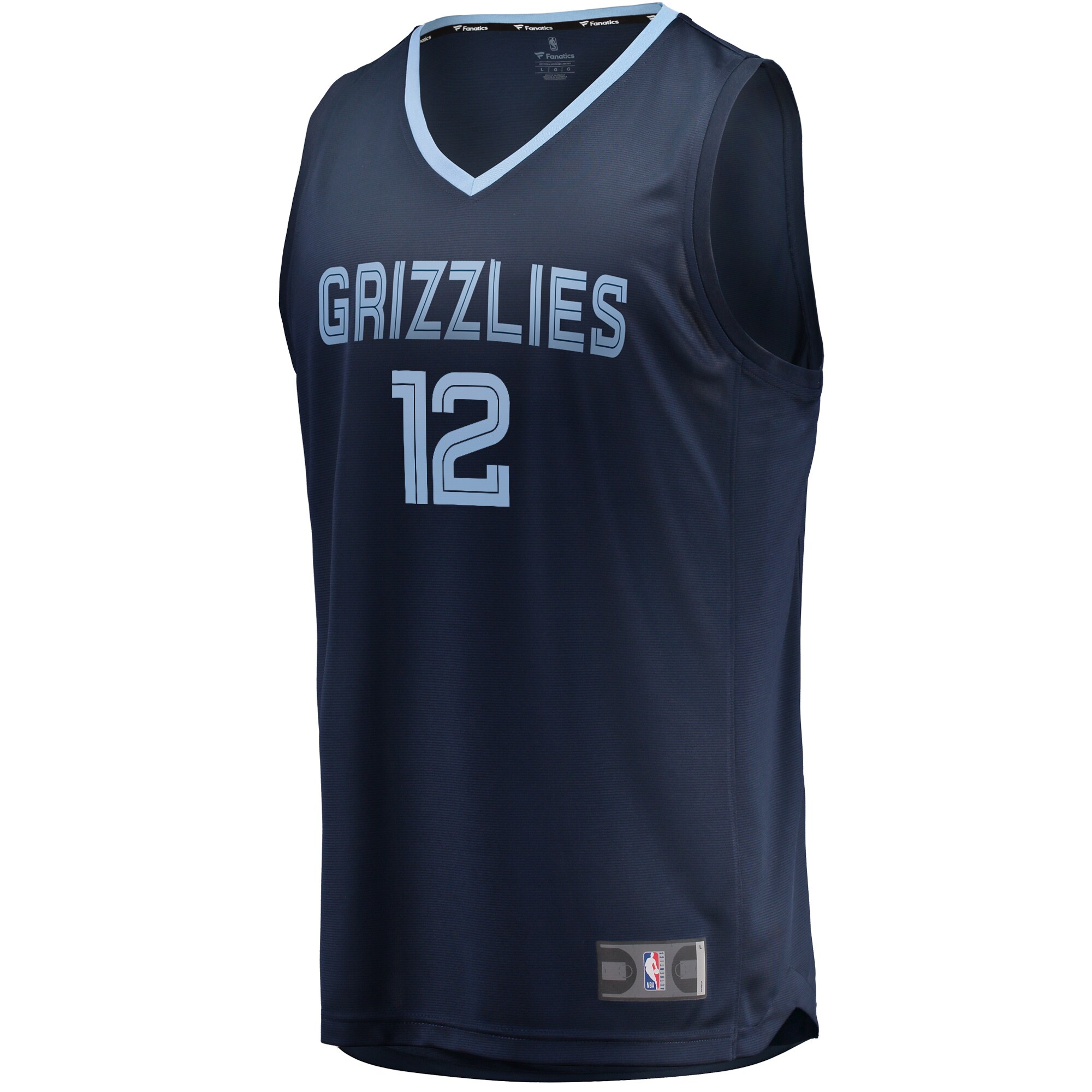 Ja Morant Memphis Grizzlies Fanatics Replica Fast Break Jersey Navy ...