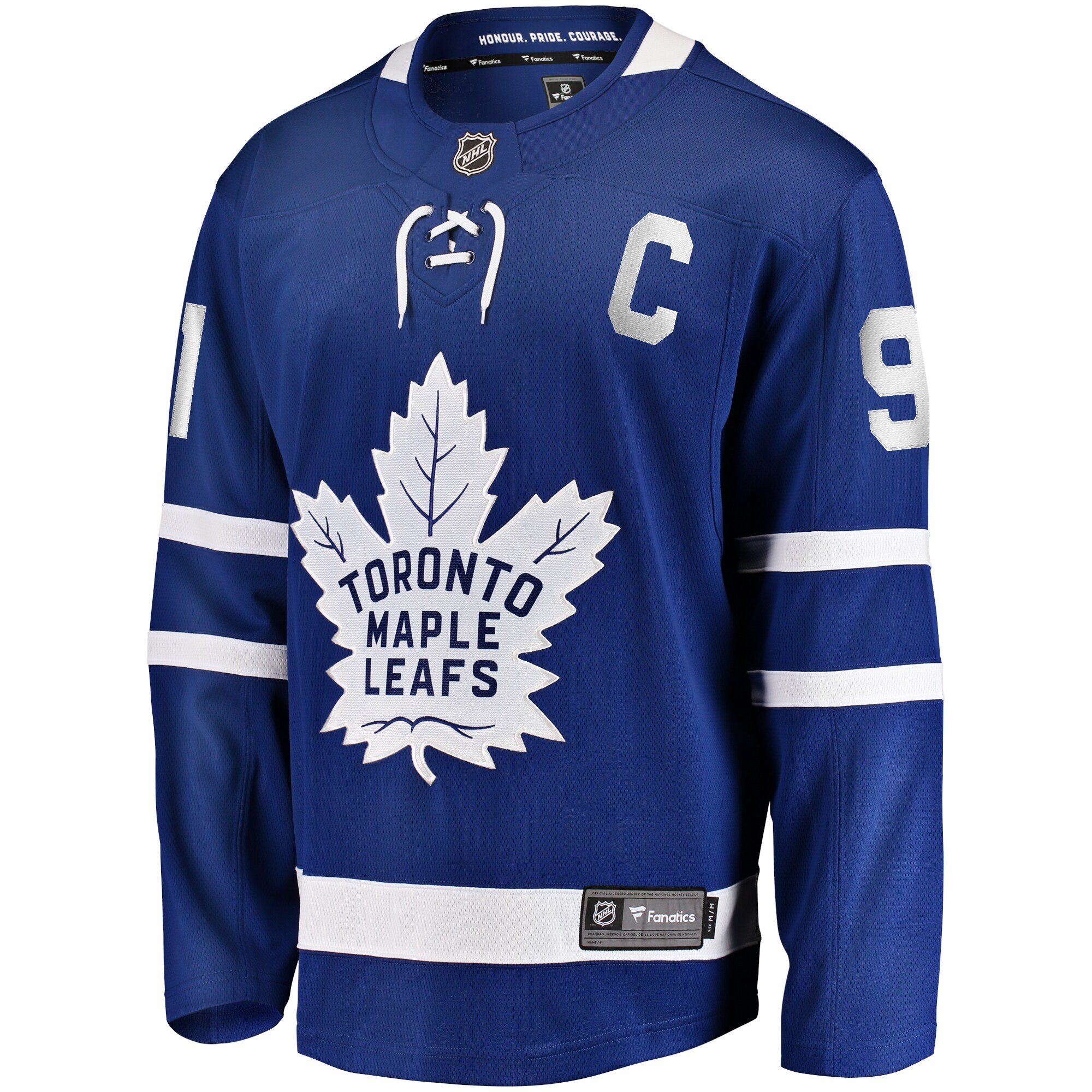 John Tavares Toronto Maple Leafs Fanatics Captain Patch Home Breakaway Jersey - Blue