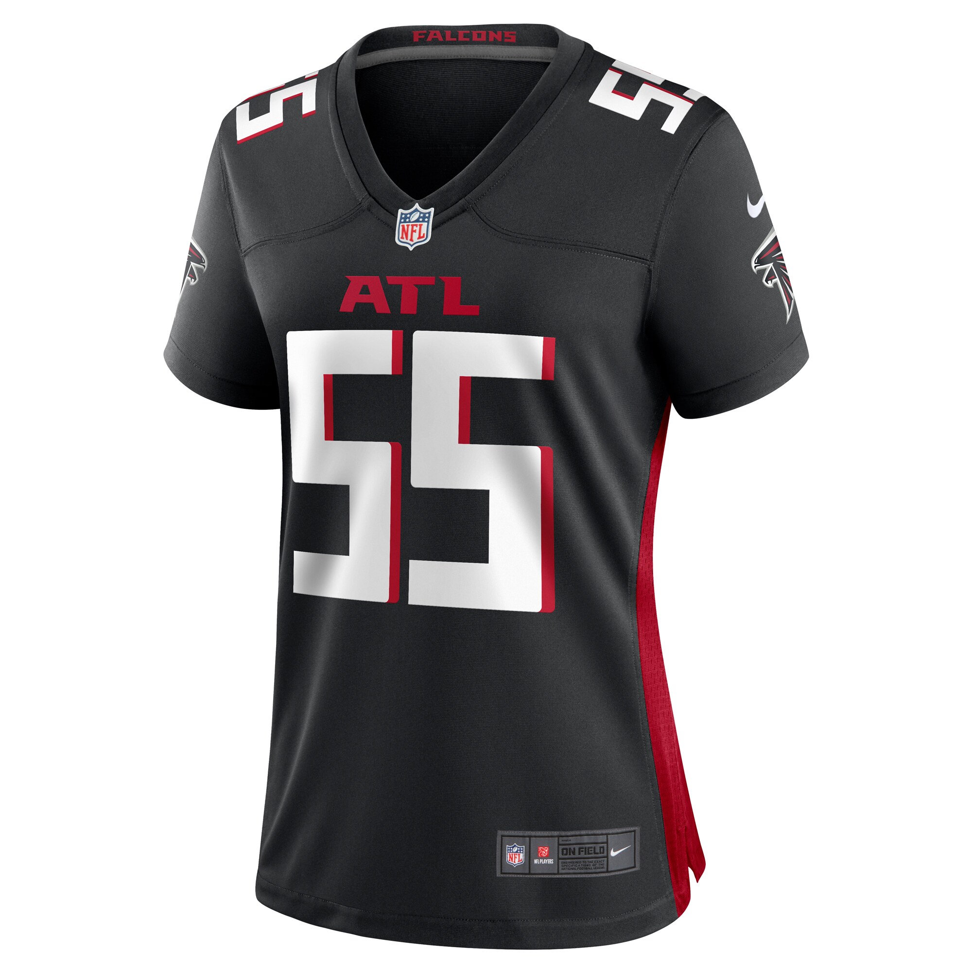 Kaden Elliss Atlanta Falcons  Women's Game Player Jersey - Black