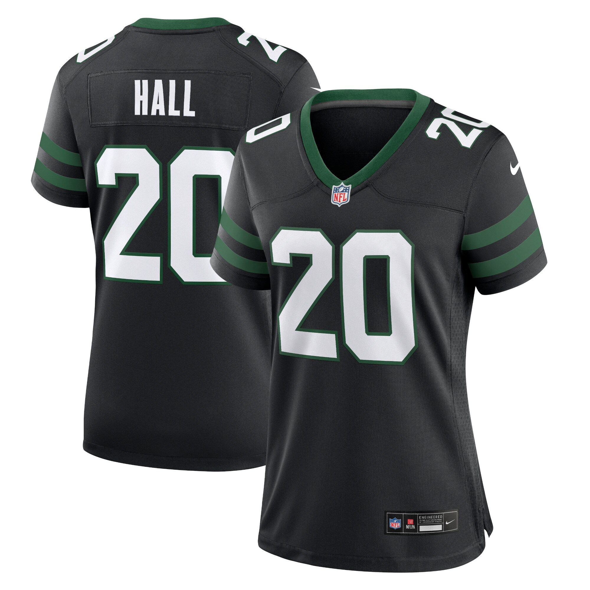 Breece Hall New York Jets  Women's Alternate Game Jersey - Legacy Black