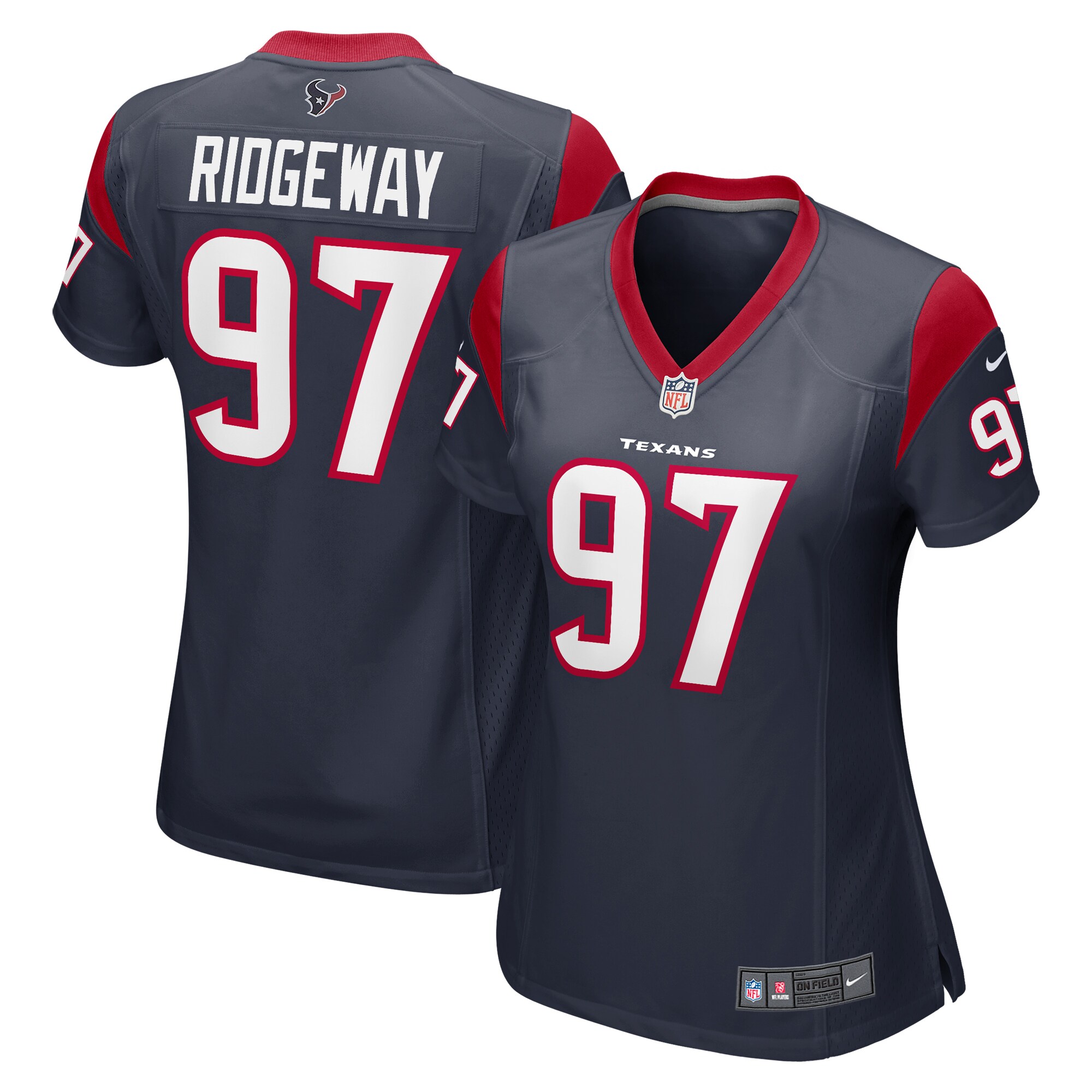 Hassan Ridgeway Houston Texans  Women's Game Player Jersey - Navy