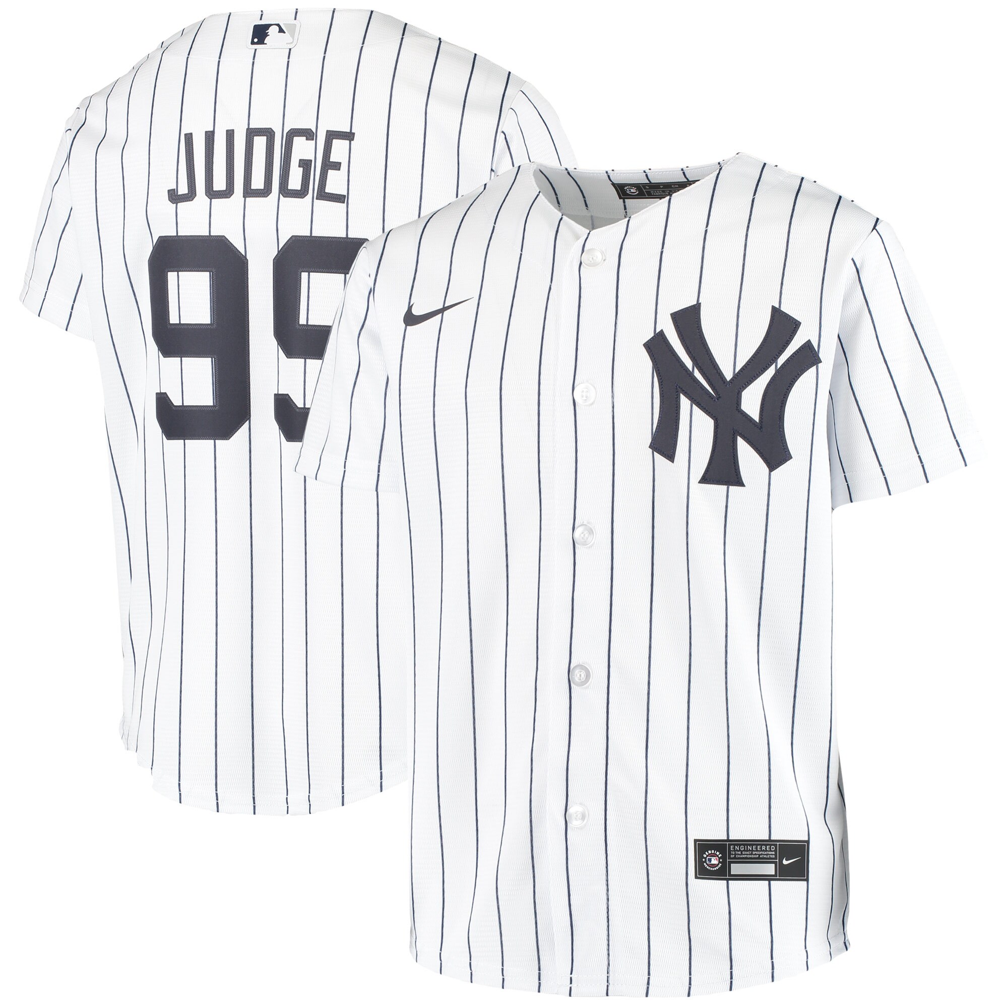 Aaron Judge New York Yankees  Youth Alternate Replica Player Jersey - White