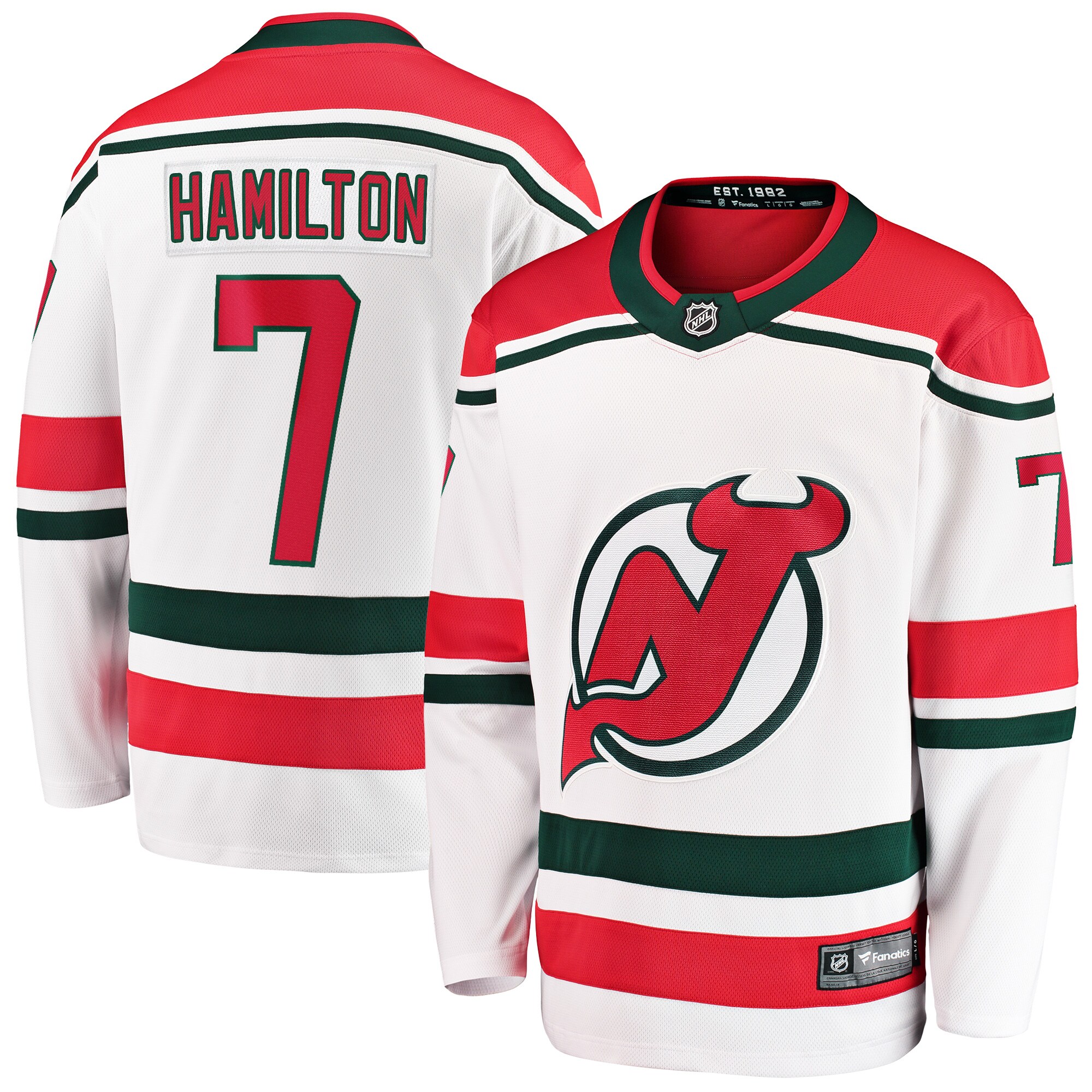 Dougie Hamilton New Jersey Devils Fanatics 2022\/23 Heritage Premier Breakaway Jersey - White