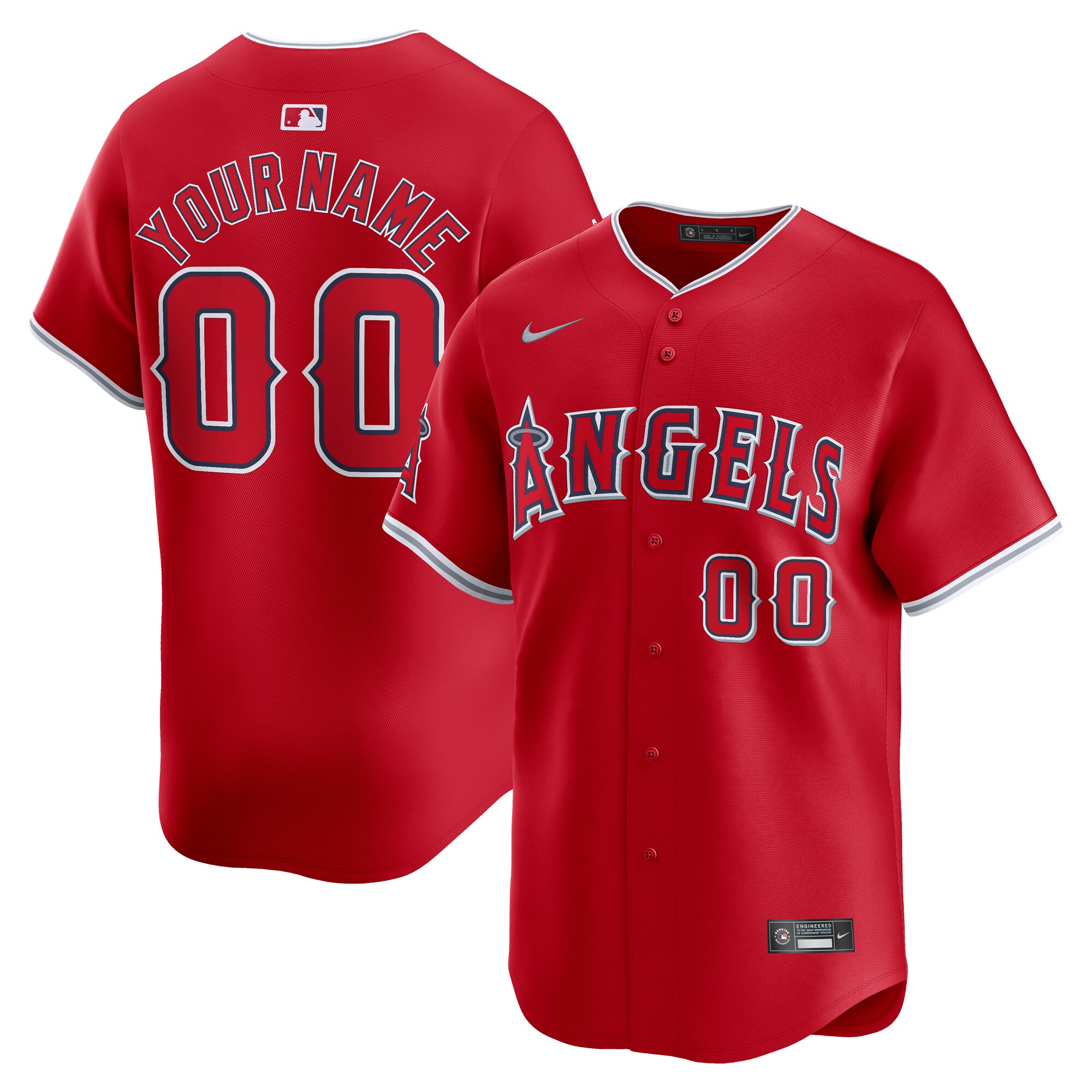 Los Angeles Angels   Alternate Limited Custom Jersey\u00c2\u00a0\u00e2\u20ac\u201c Red