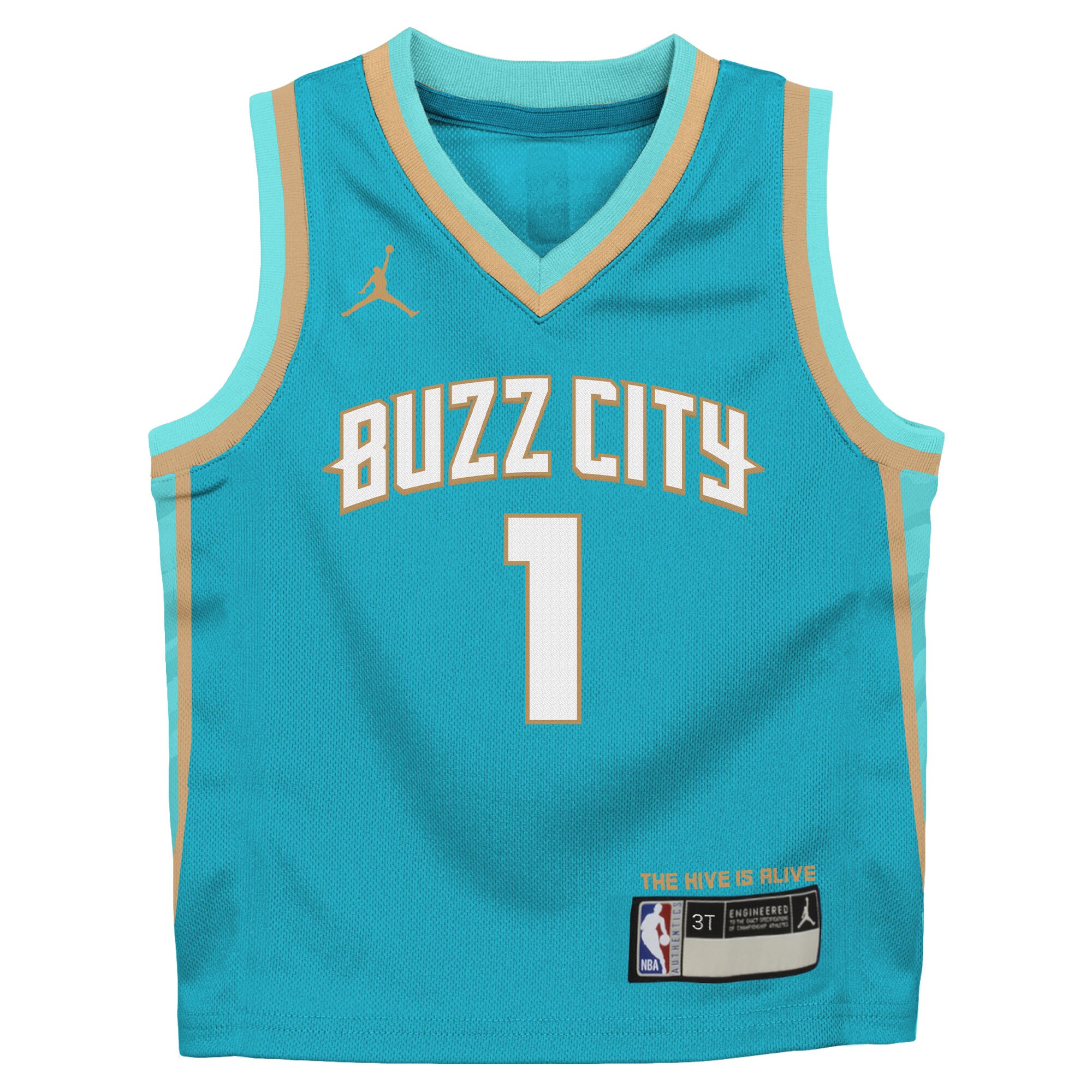 LaMelo Ball Charlotte Hornets Jordan Brand Preschool 2023\/24 Swingman Replica Jersey - City Edition - Teal