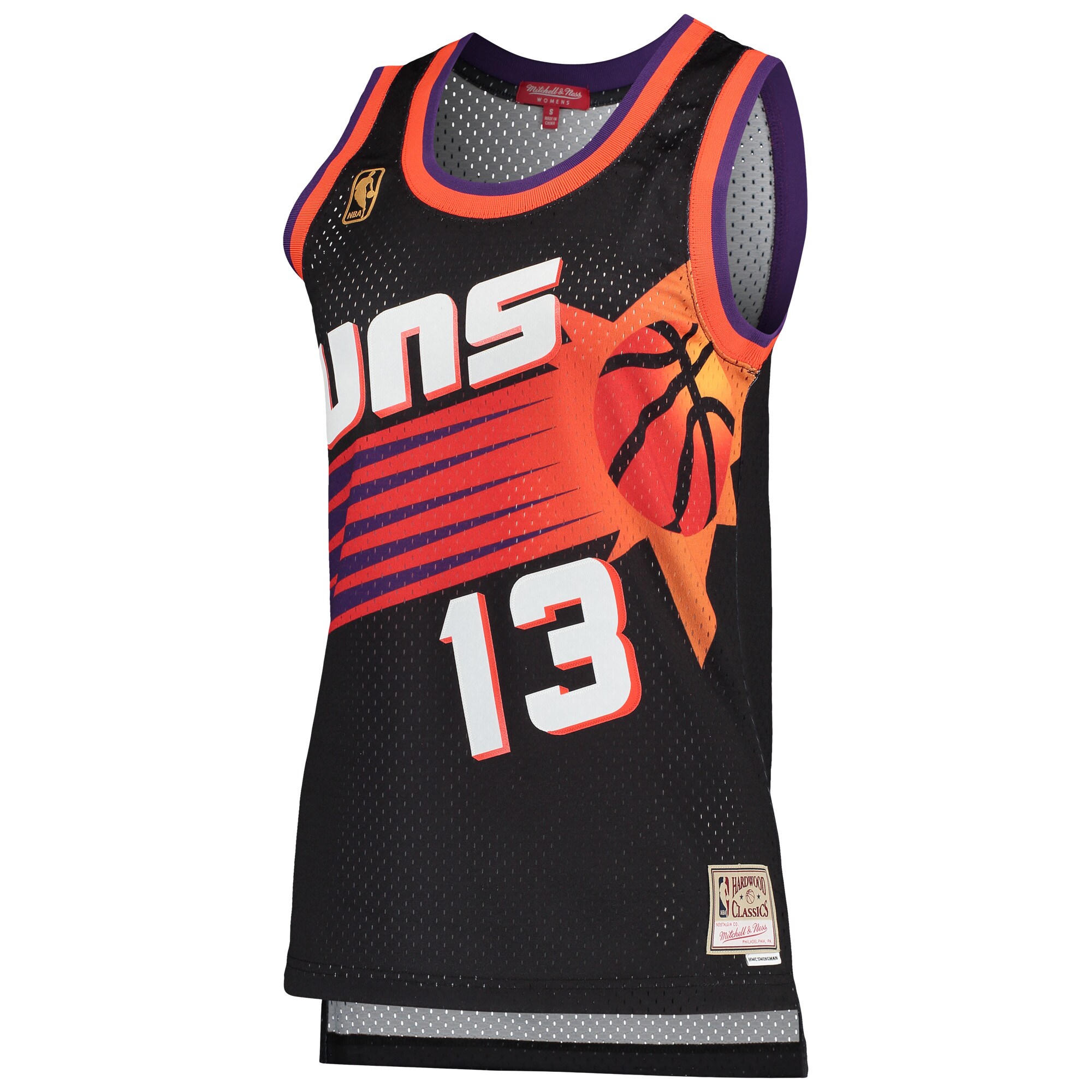 Steve Nash Phoenix Suns Mitchell & Ness Women's  Hardwood Classics Swingman Jersey - Black