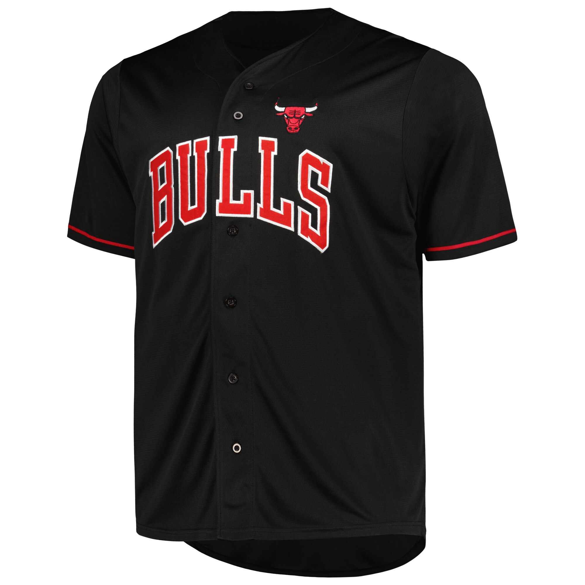 Chicago Bulls Profile Big & Tall Pop Jersey - Black