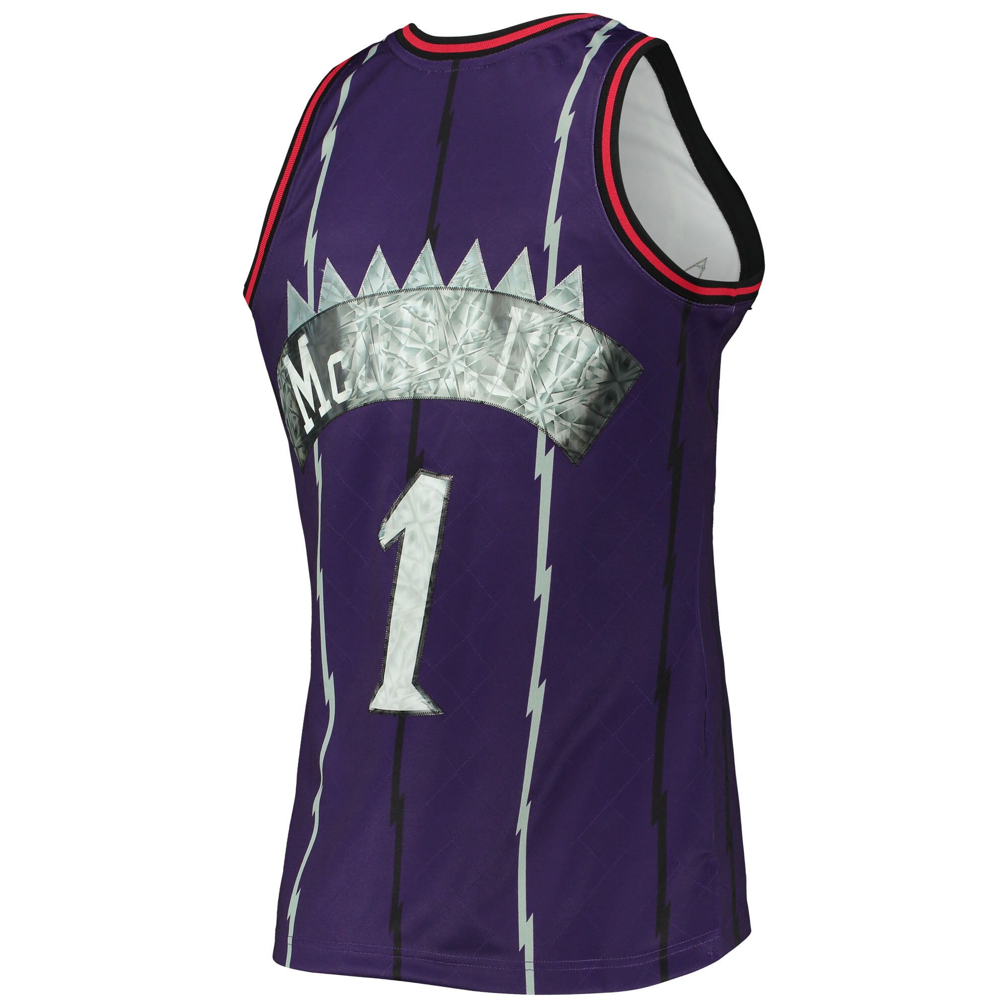 Tracy McGrady Toronto Raptors Mitchell & Ness 1998\/99 Hardwood Classics NBA 75th Anniversary Diamond Swingman Jersey - Purple