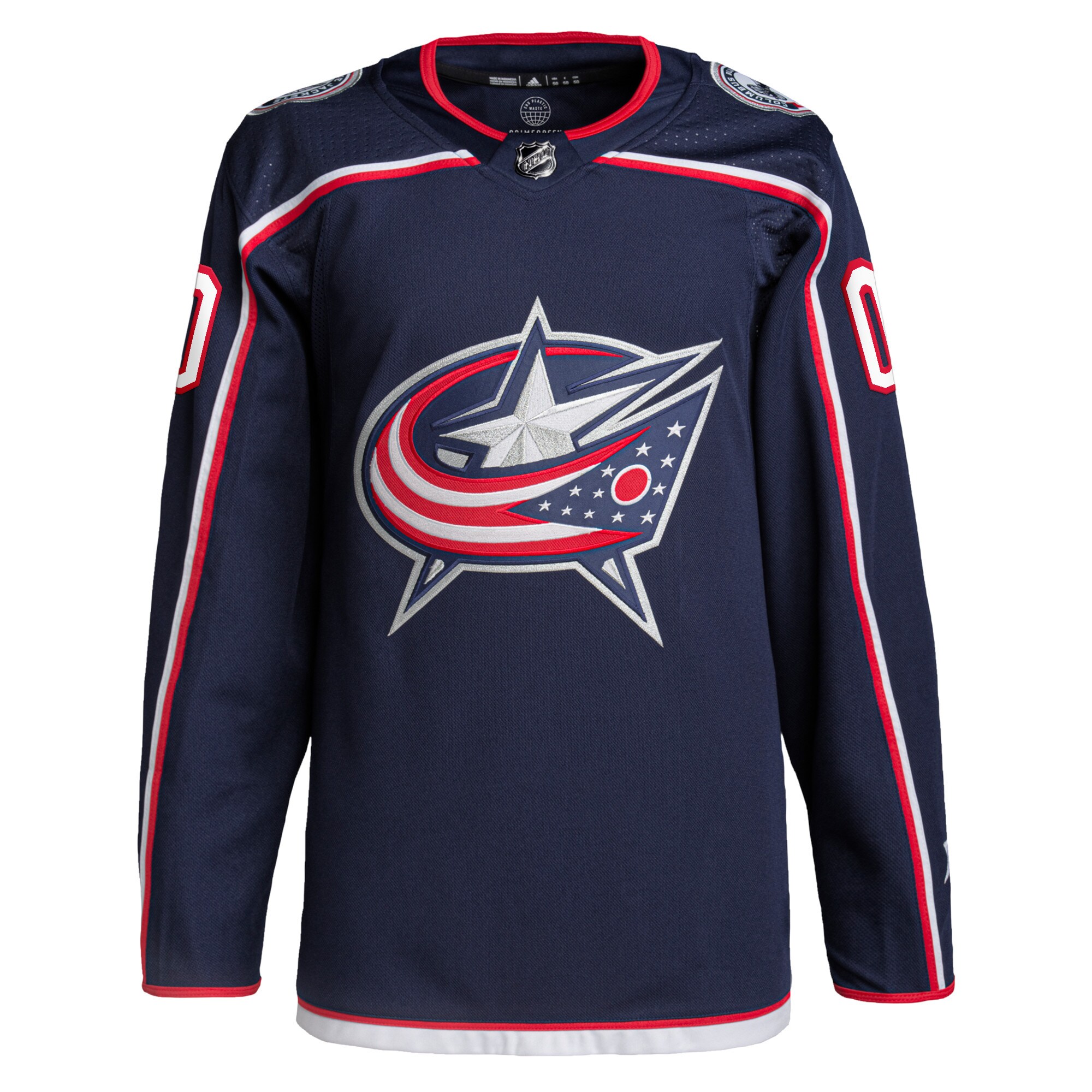 Columbus Blue Jackets adidas  Home  Primegreen Authentic Custom Jersey - Navy
