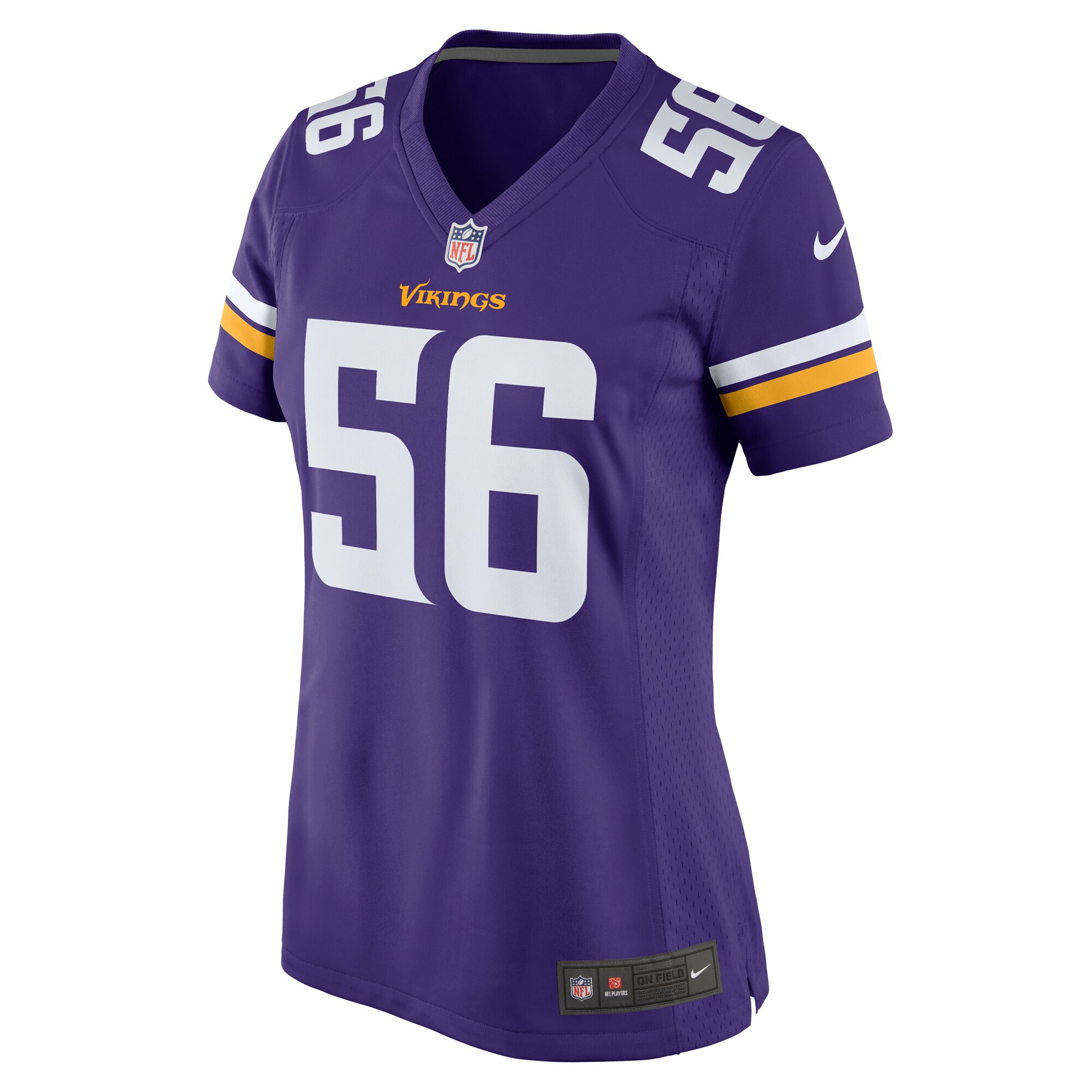 Garrett Bradbury Minnesota Vikings  Women's Game Jersey - Purple
