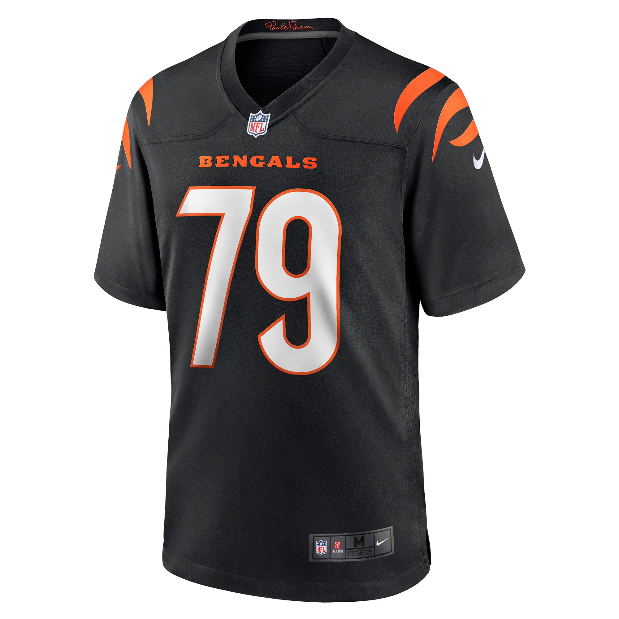Jackson Carman Cincinnati Bengals  Game Jersey - Black