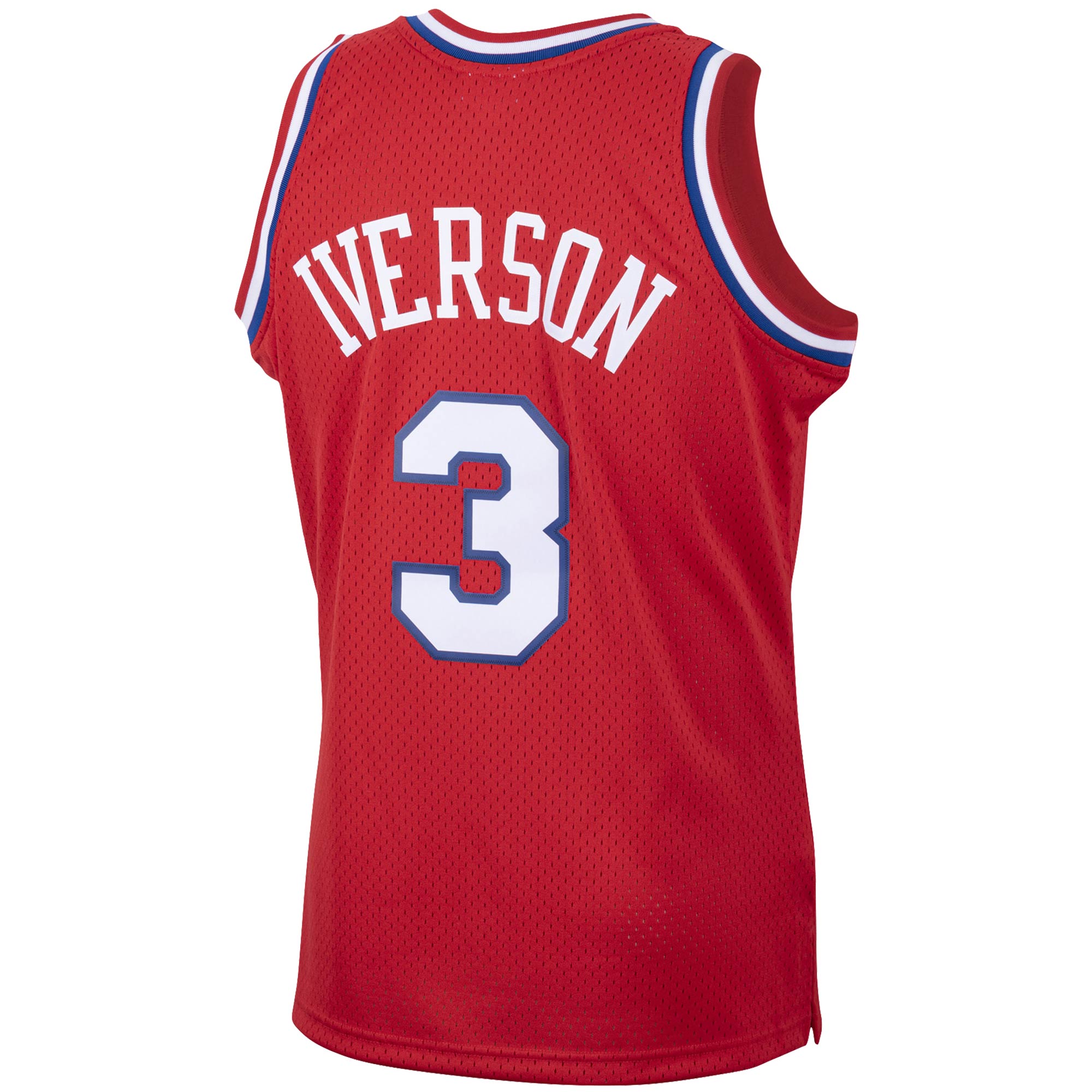 Allen Iverson Philadelphia 76ers Mitchell & Ness 2001\/02 Hardwood Classics Swingman Jersey - Red