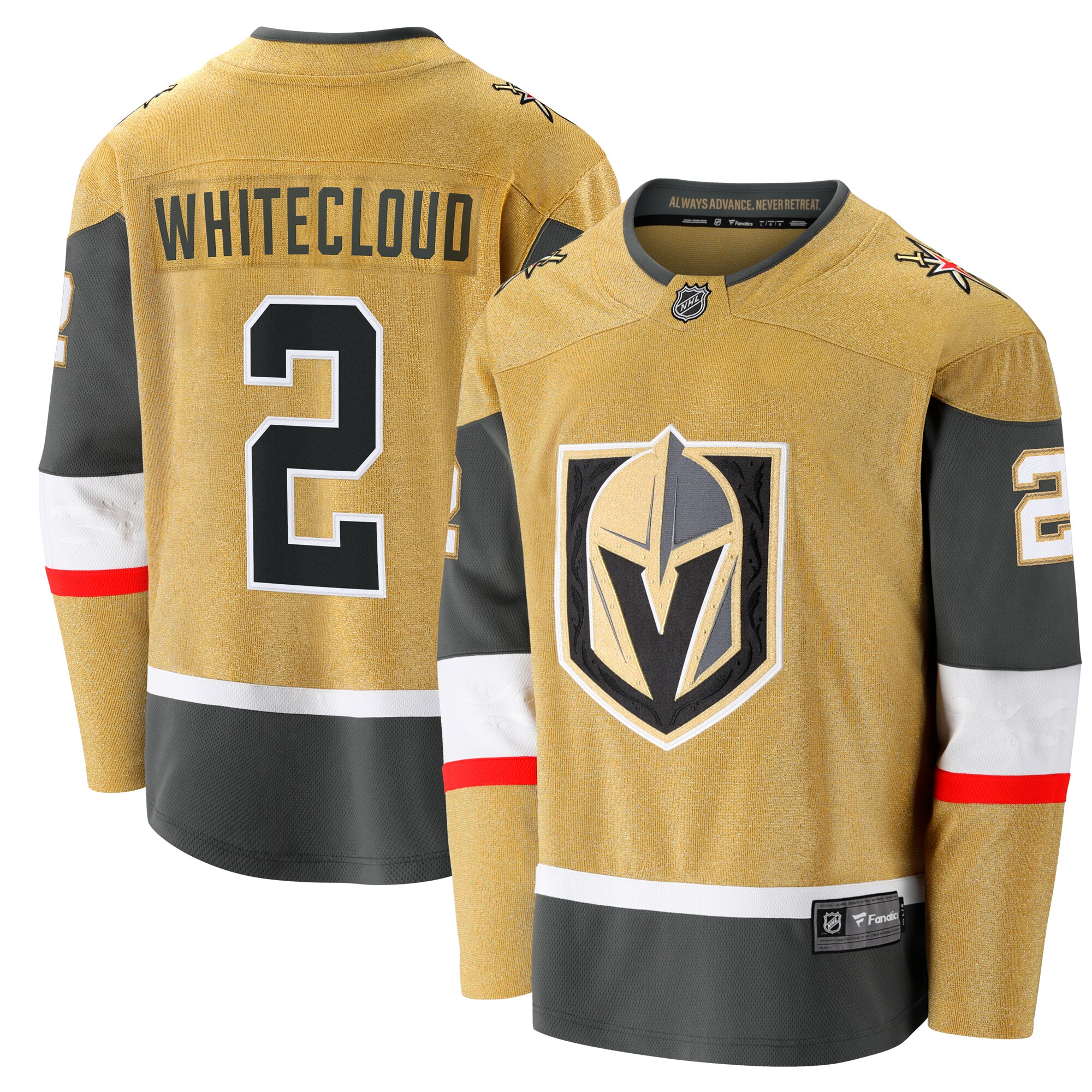 Zach Whitecloud Vegas Golden Knights Fanatics Home Breakaway Jersey - Gold