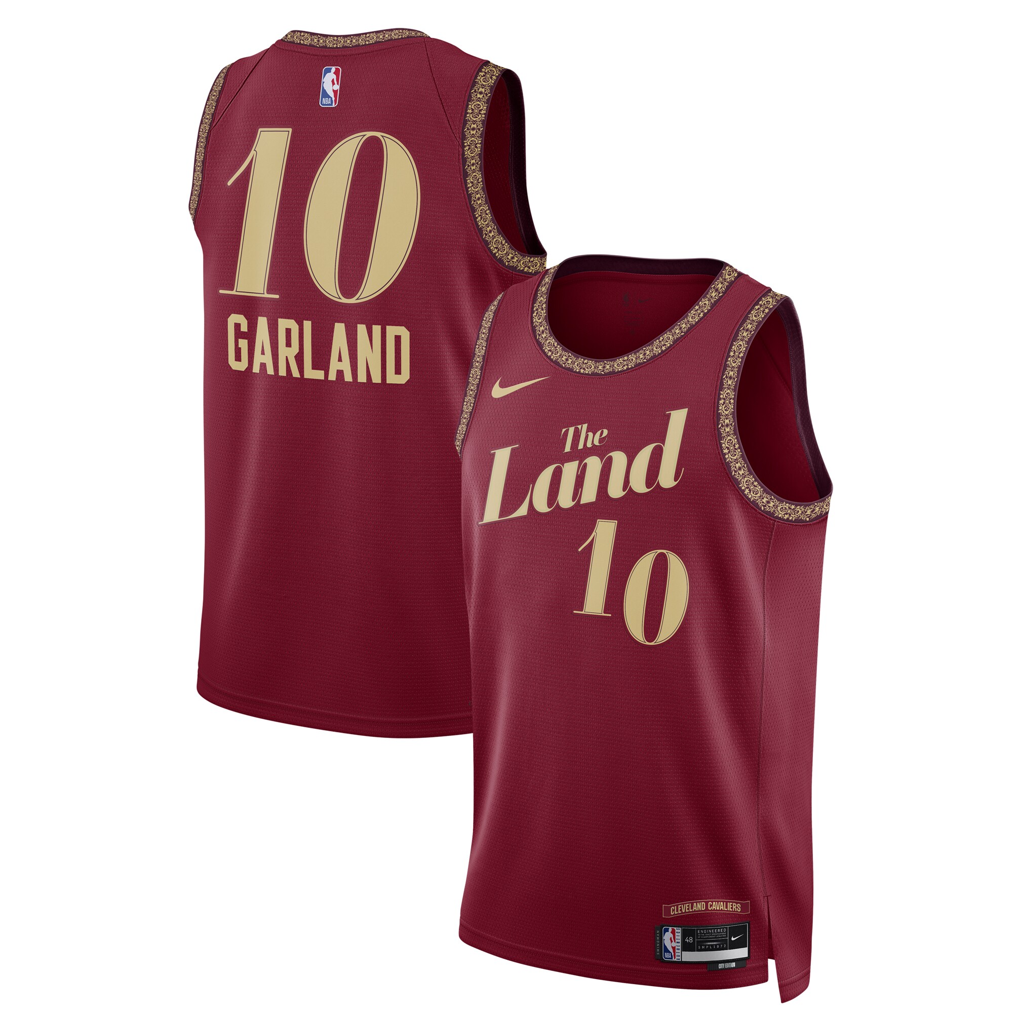 Darius Garland Cleveland Cavaliers  Unisex 2023\/24 Swingman Jersey - Wine - City Edition