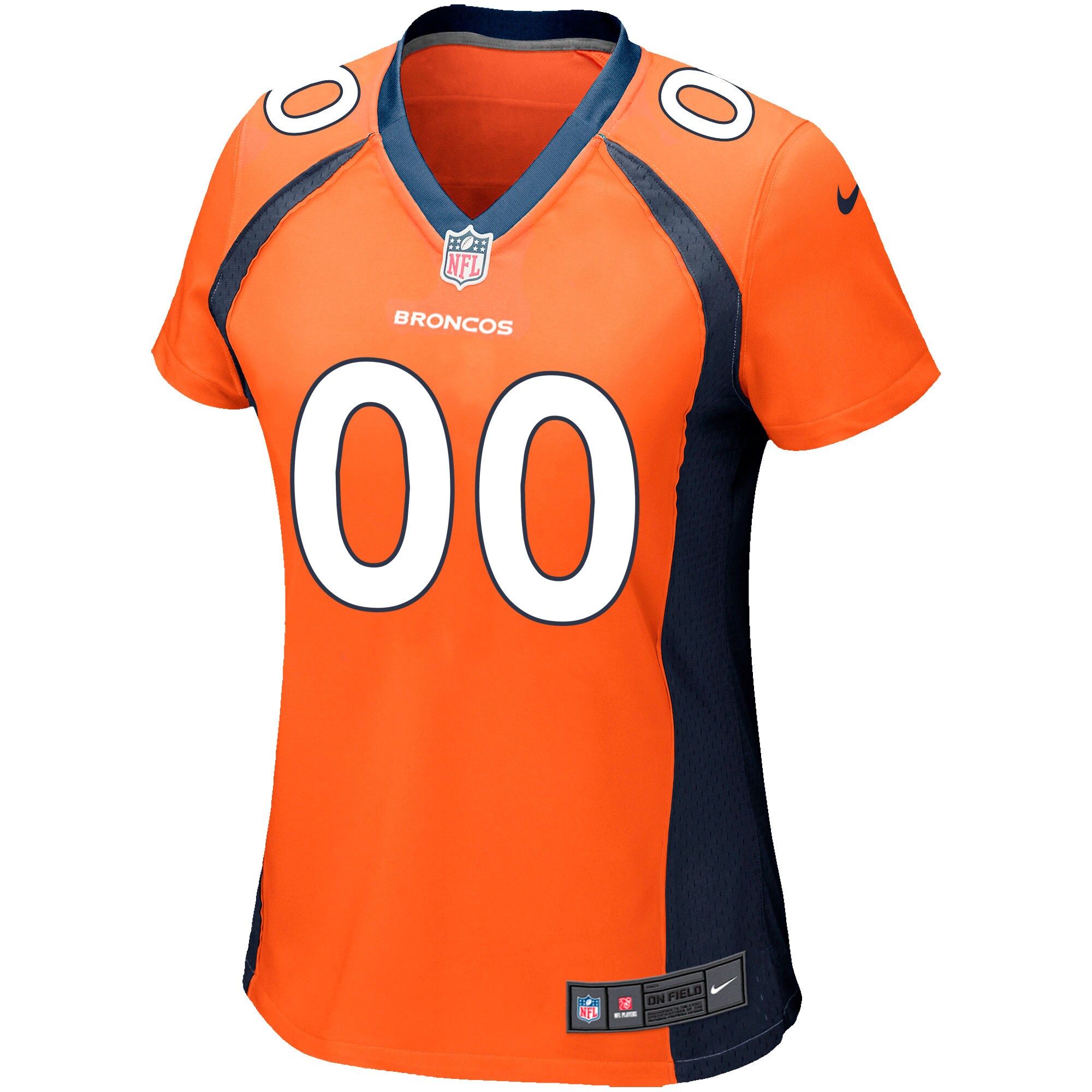 Denver Broncos  Women's Custom Game Jersey - Orange
