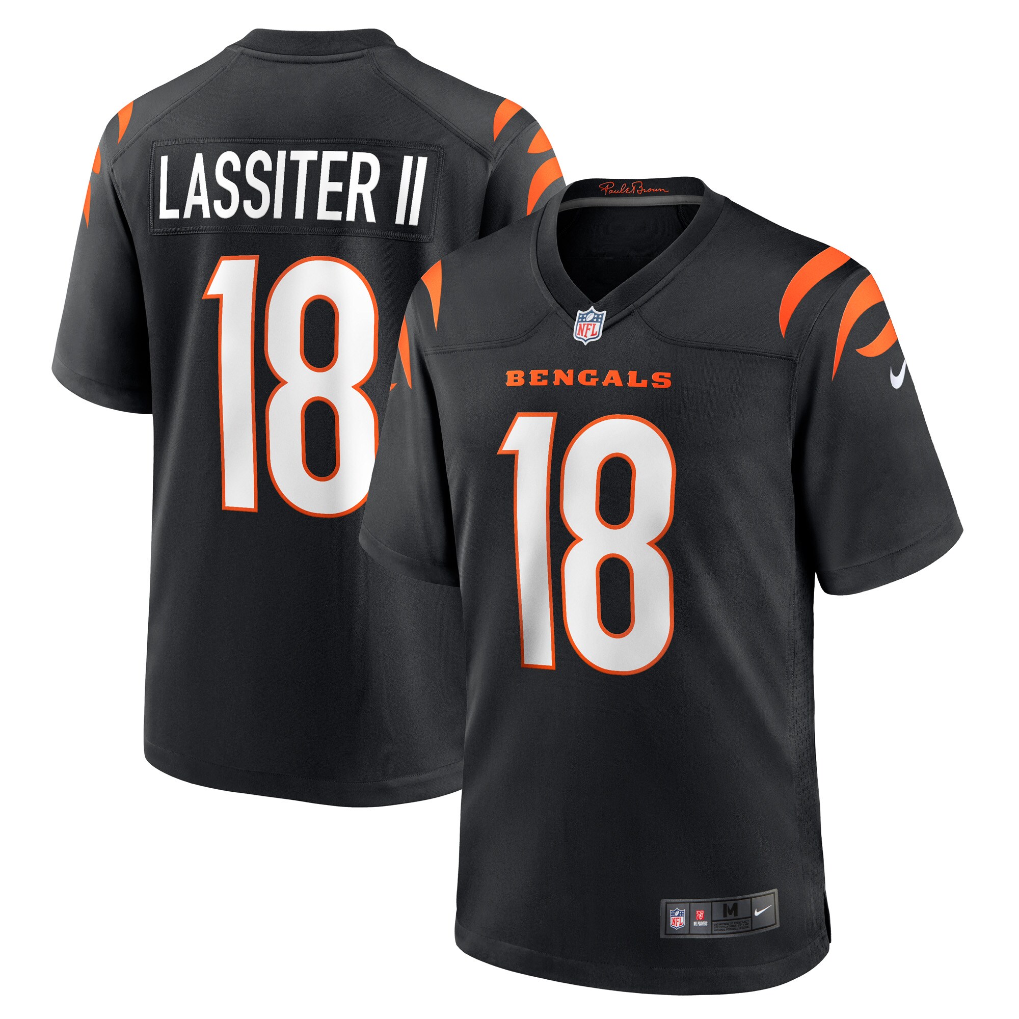 Kwamie Lassiter II Cincinnati Bengals  Game Player Jersey - Black