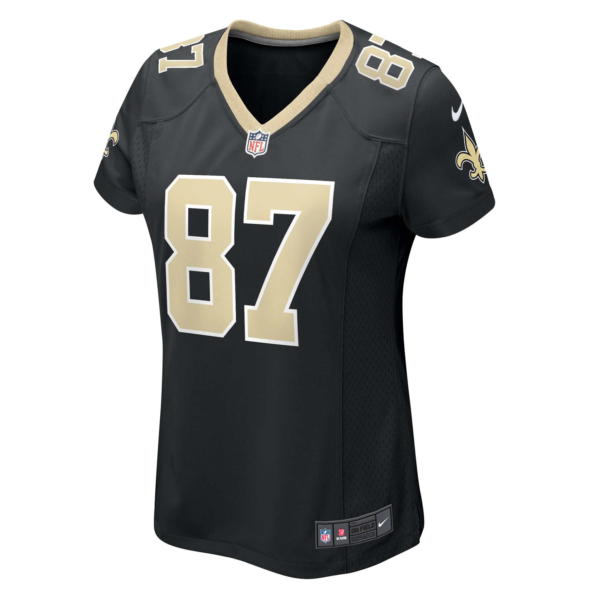 Foster Moreau New Orleans Saints  Women's Team Game Jersey -  Black