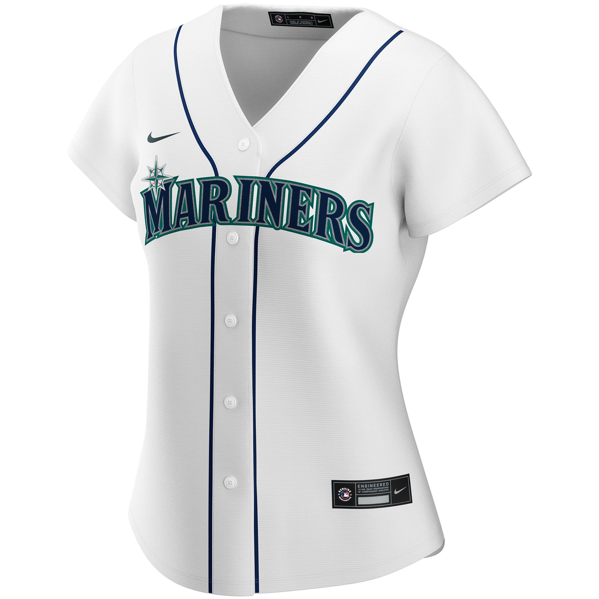 Seattle Mariners  Women's Home Replica Custom Jersey - White