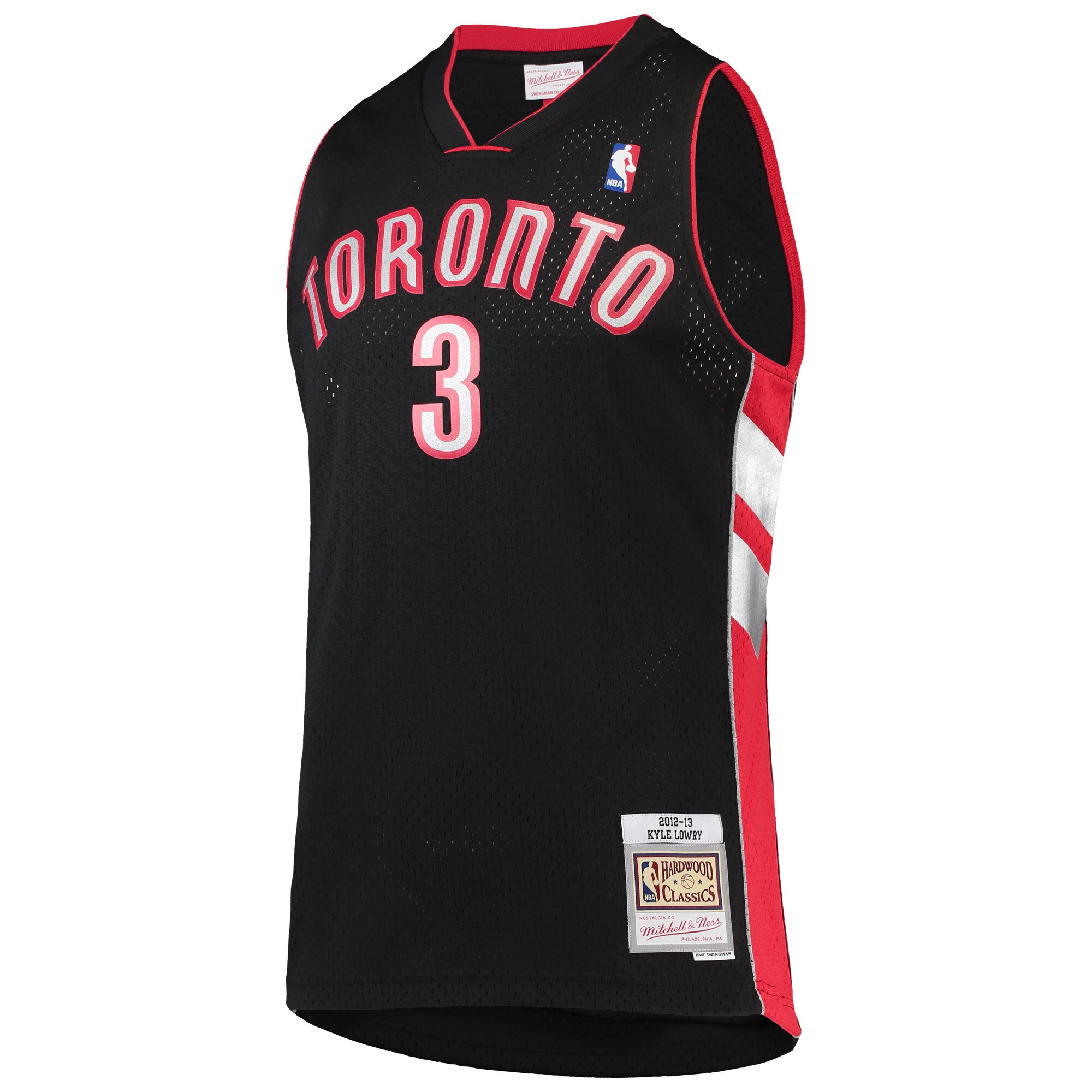 Kyle Lowry Toronto Raptors Mitchell & Ness 2001\/02 Hardwood Classics Swingman Jersey - Black