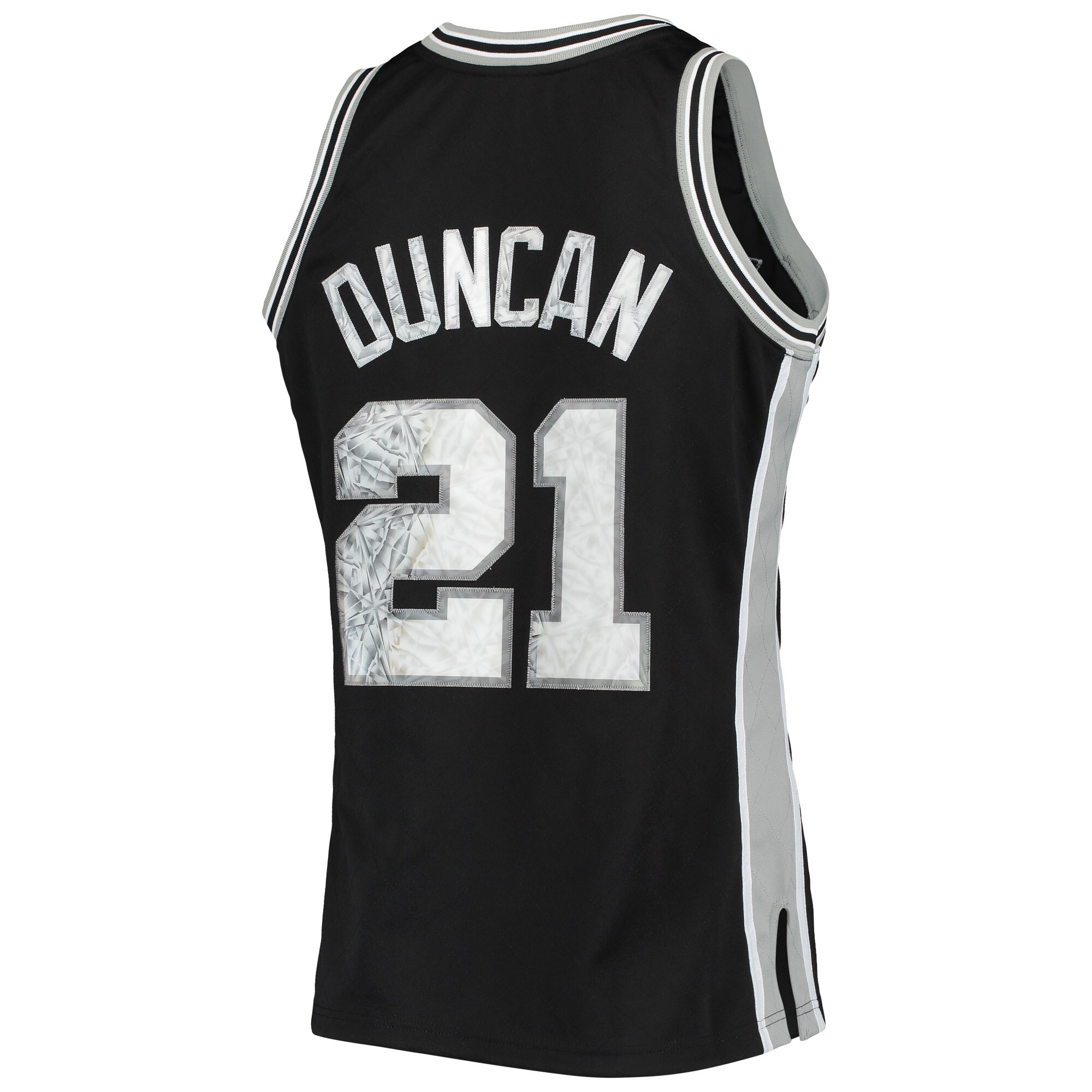 Tim Duncan San Antonio Spurs Mitchell & Ness 1998\/99 Hardwood Classics NBA 75th Anniversary Diamond Swingman Jersey - Black