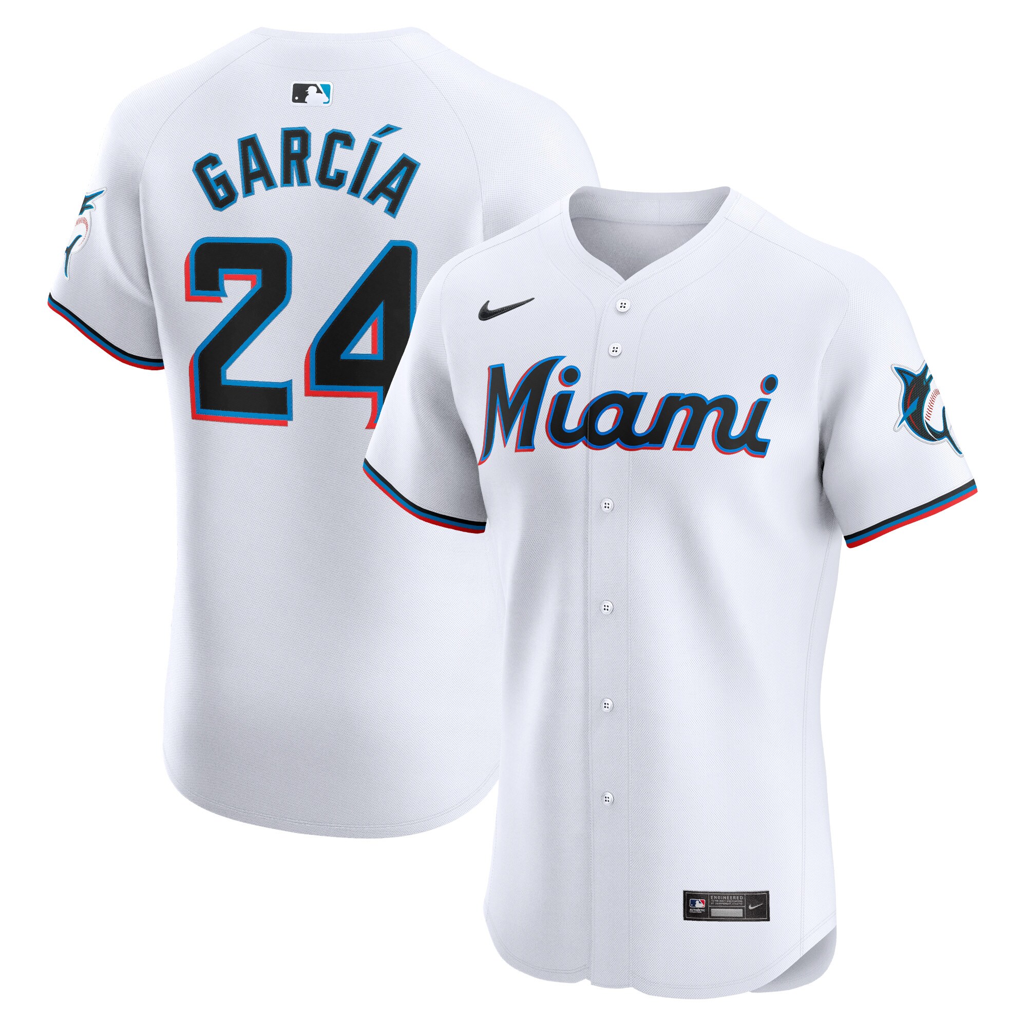 Avisail Garcia Miami Marlins  Home Elite Player Jersey - White