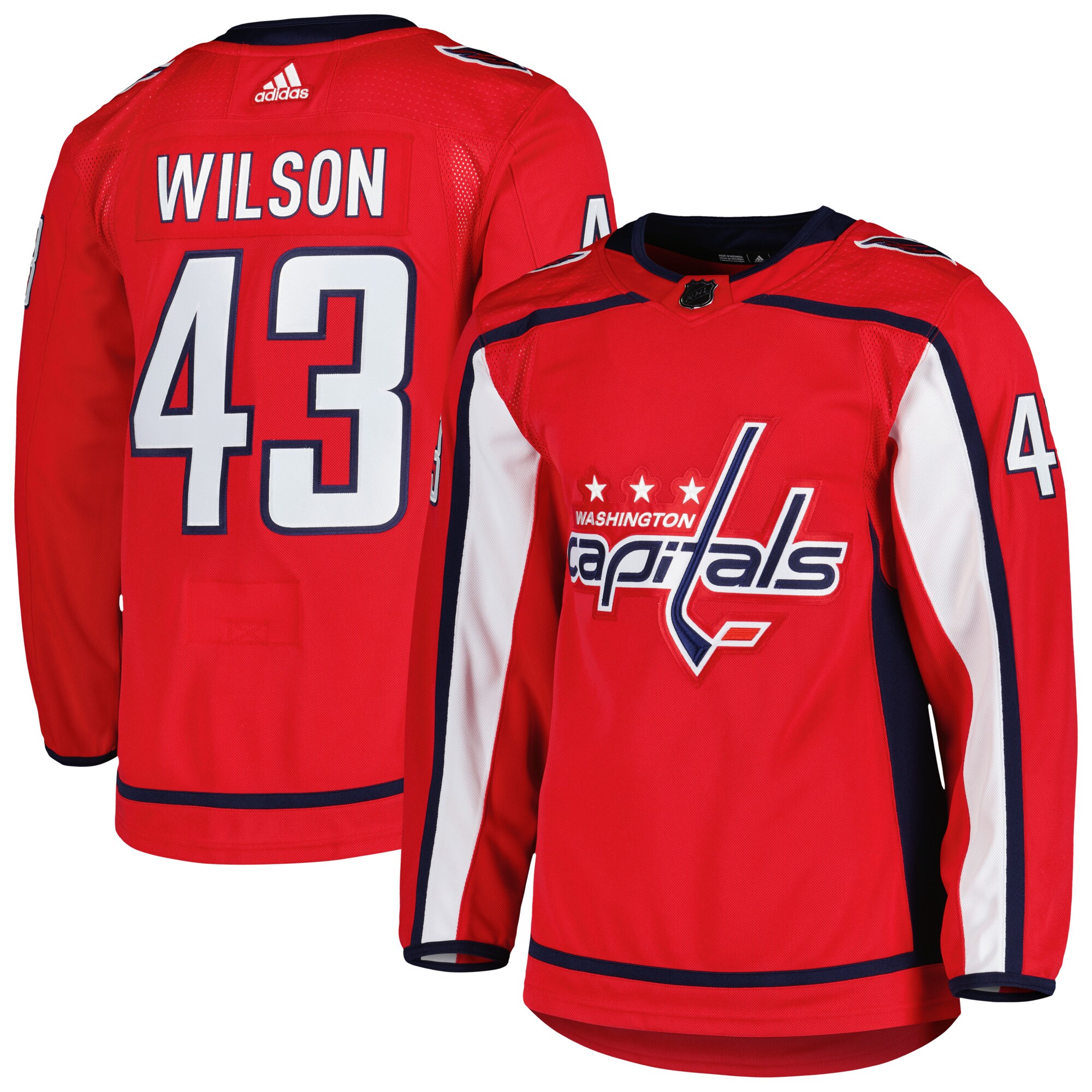 Tom Wilson Washington Capitals adidas  Primegreen Authentic Player Jersey - Red
