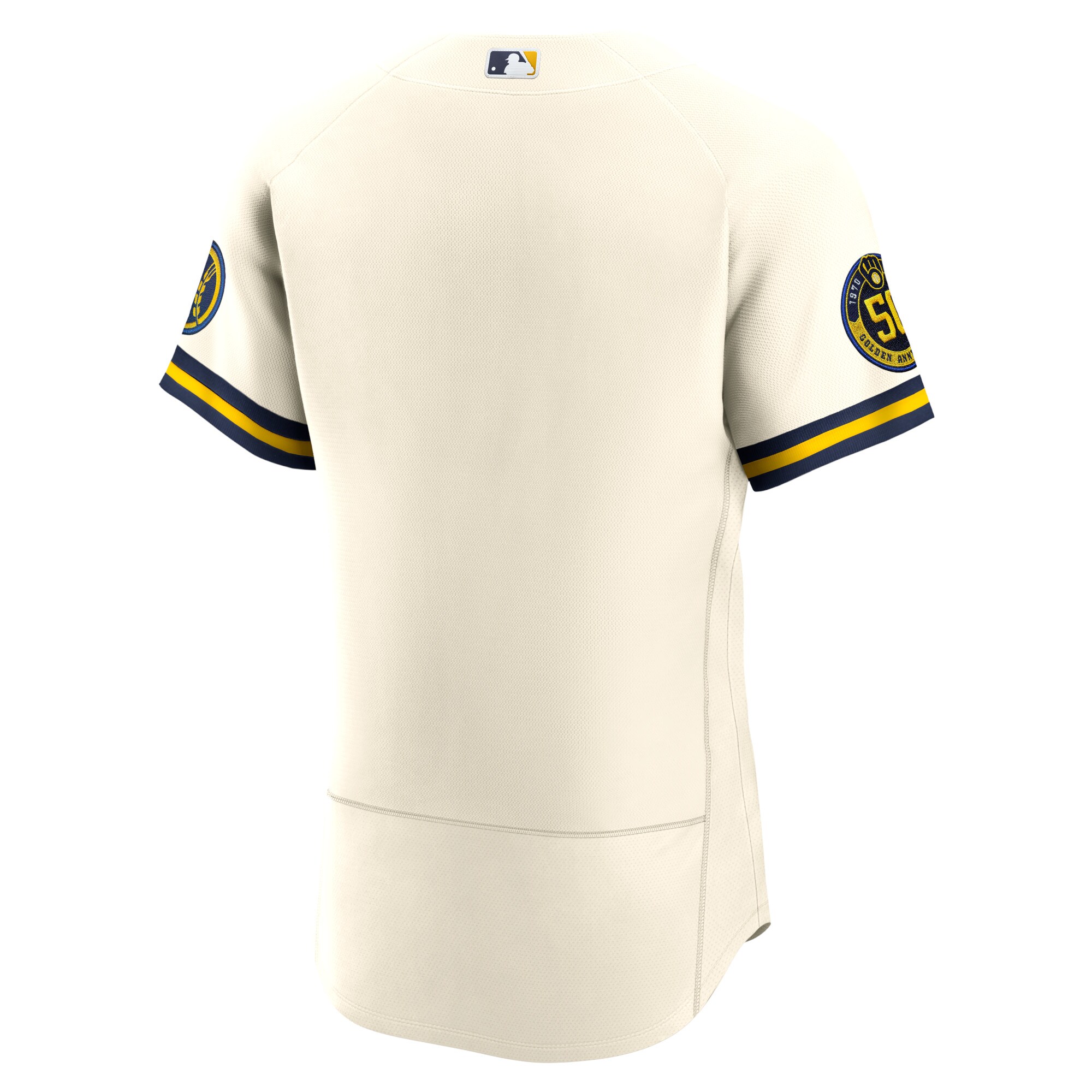 Milwaukee Brewers  Home Authentic Team Jersey - Cream